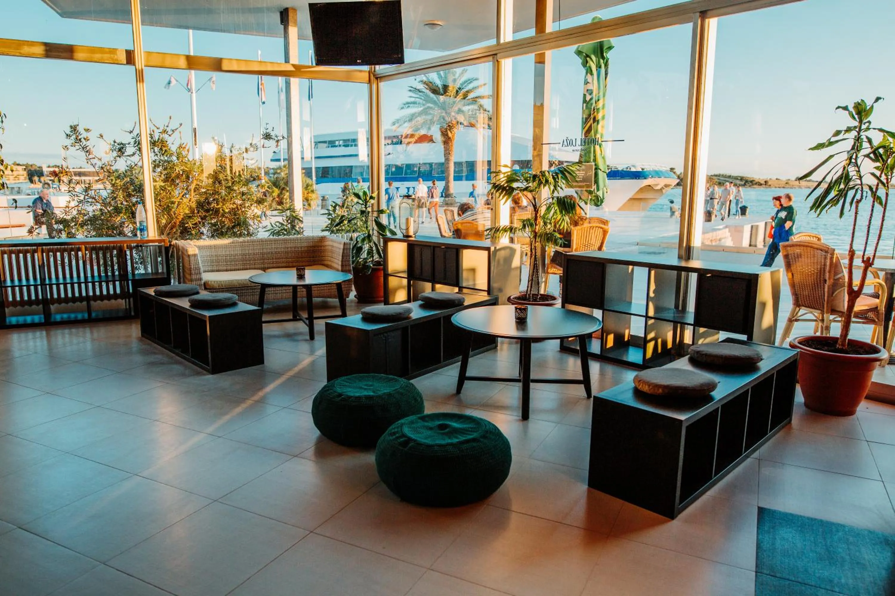 Lobby or reception in the Loža - seaside festival hotel