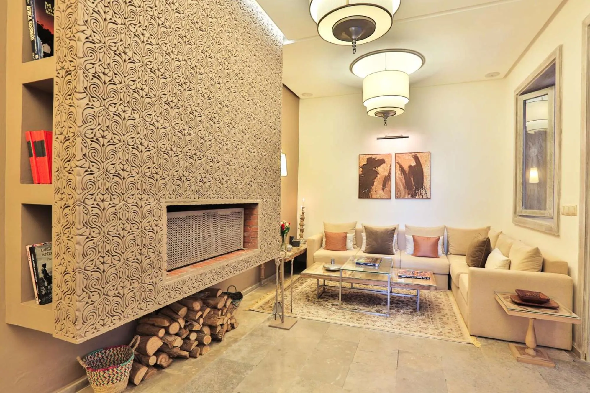 Living room in Riad Raoud Rayhane