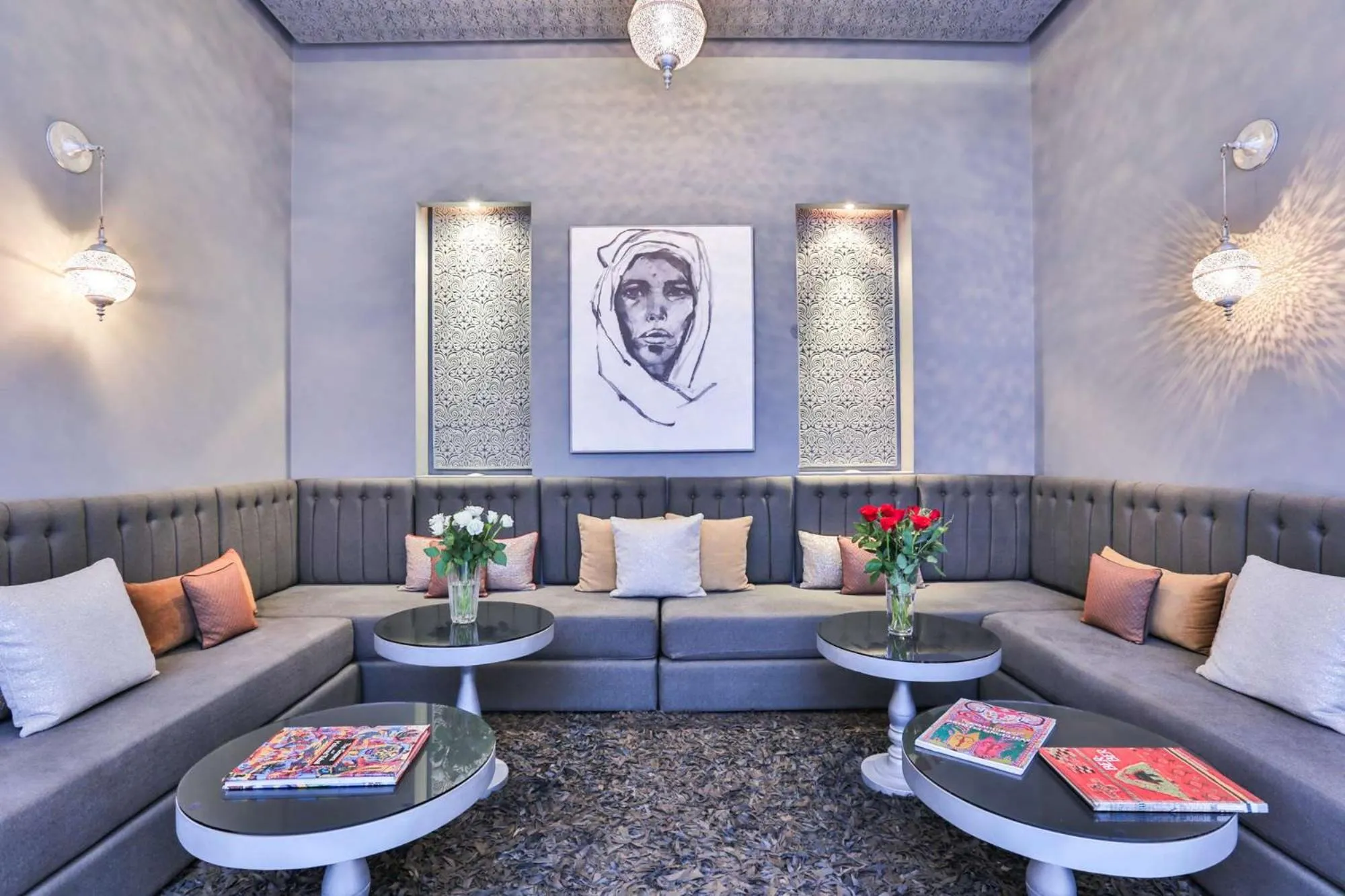 Living room in Riad Raoud Rayhane