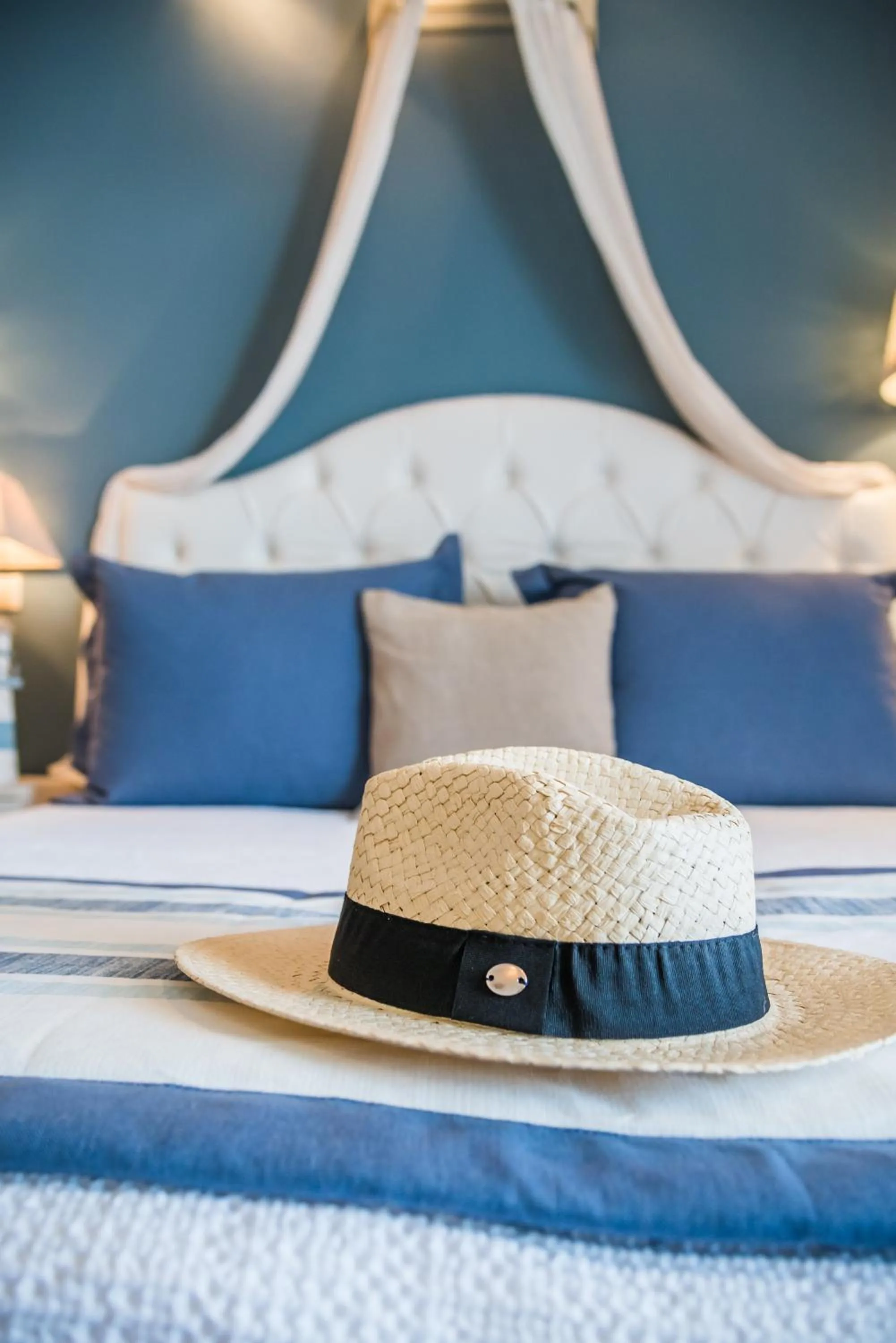 Decorative detail, Bed in Aqua Mare Hotel