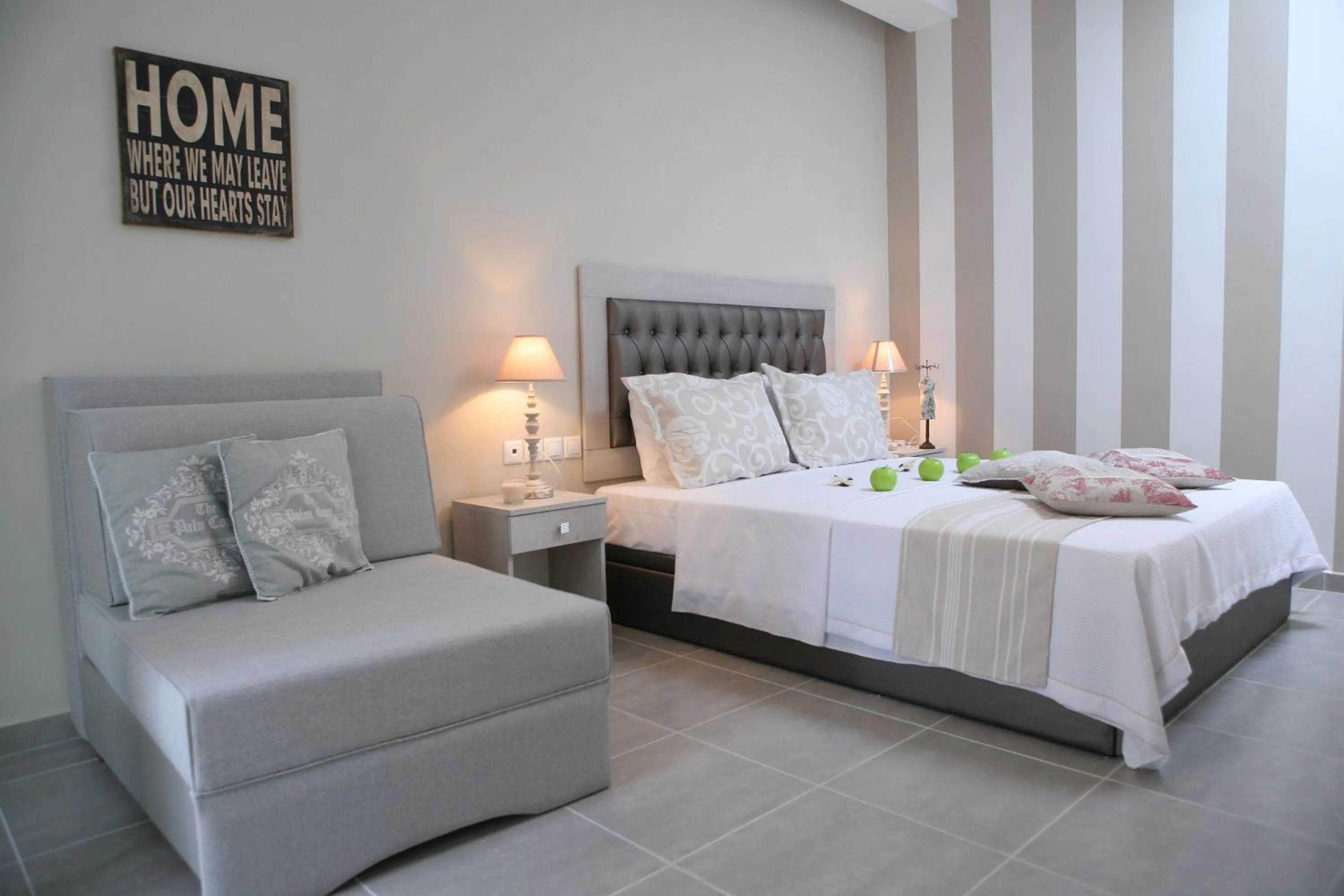 Bed in Aqua Mare Hotel