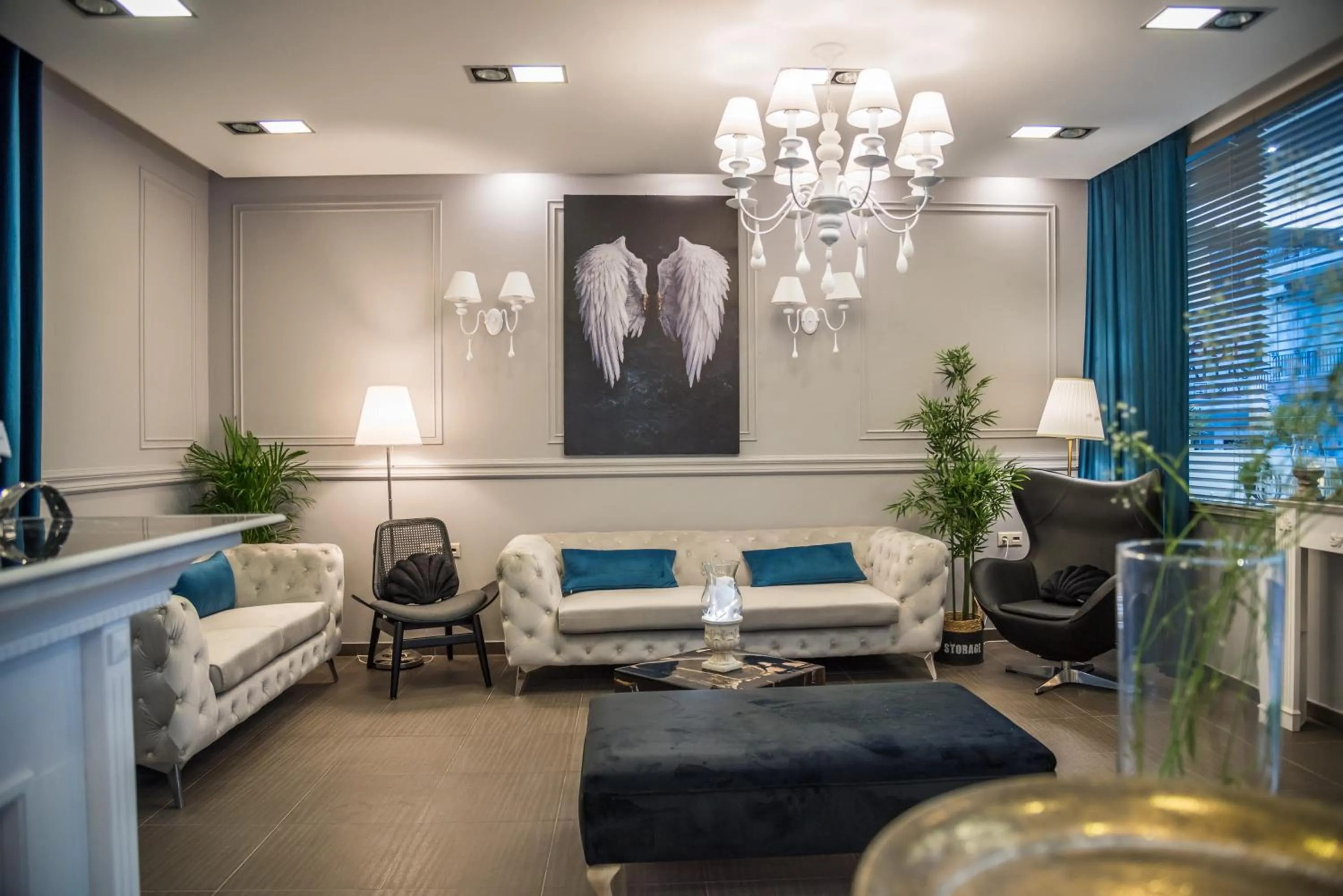 Lobby or reception in Aqua Mare Hotel