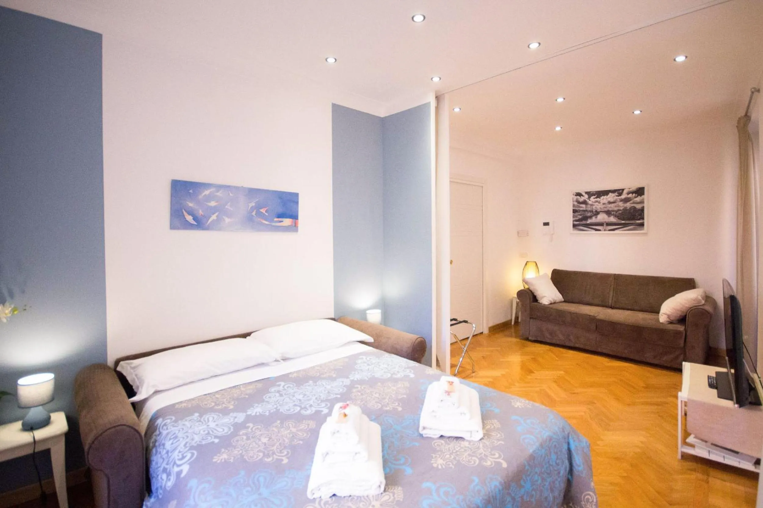 Bedroom, Bed in Polacchi 42 Apartment