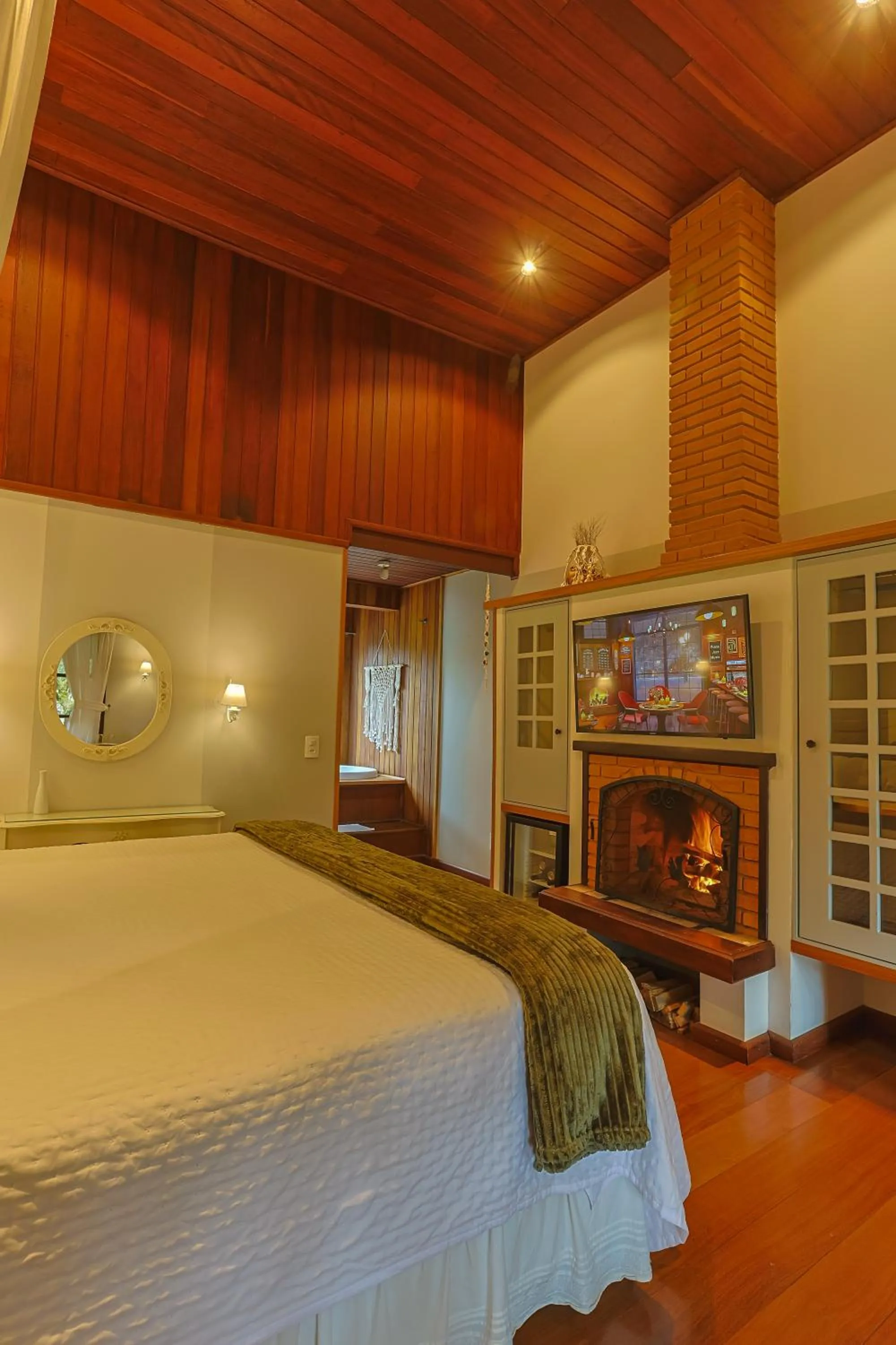 Bedroom, Bed in Pousada & Spa Cantos e Contos