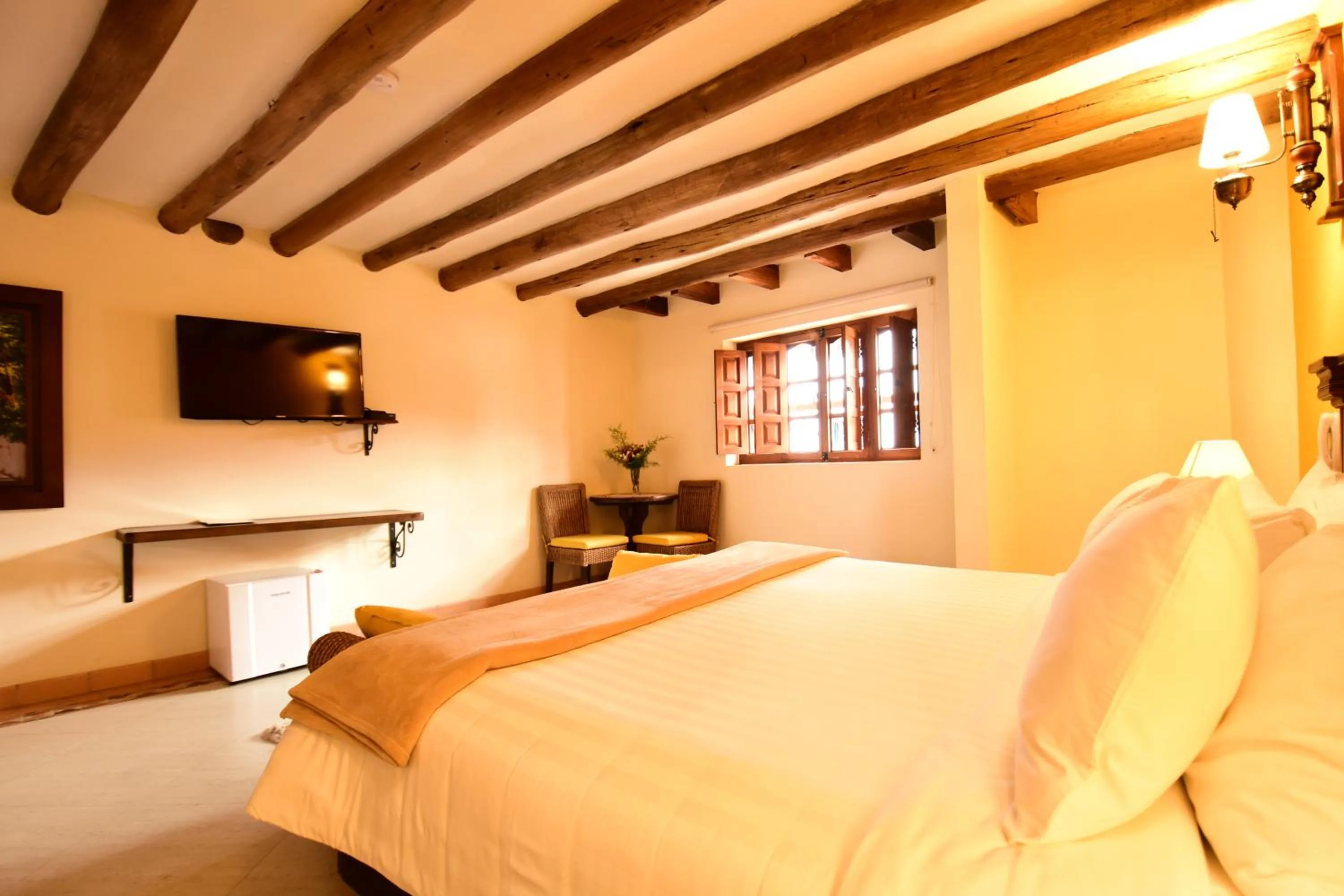 Bed in Hotel Campanario de la Villa