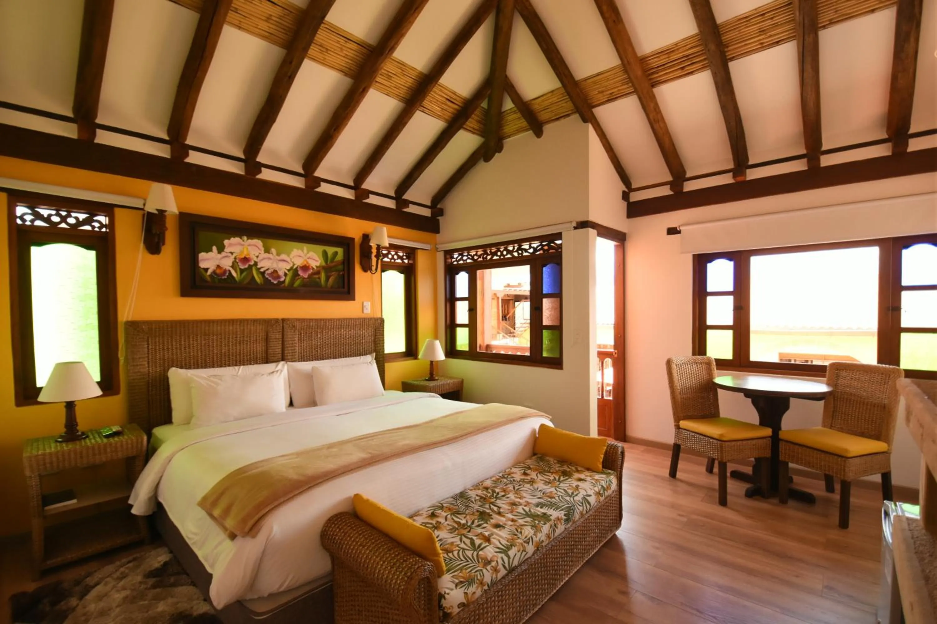 Bed in Hotel Campanario de la Villa