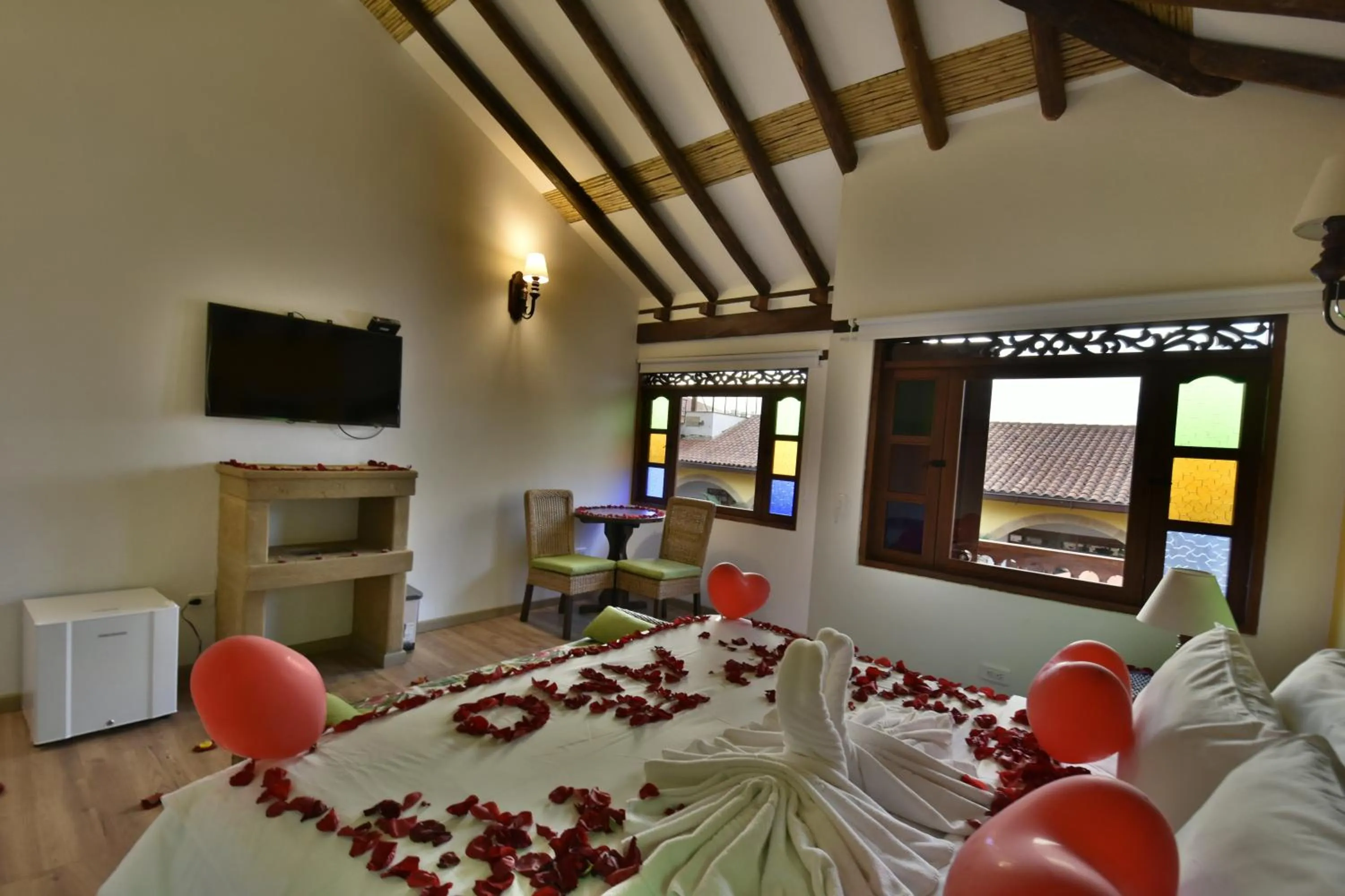 Bed in Hotel Campanario de la Villa