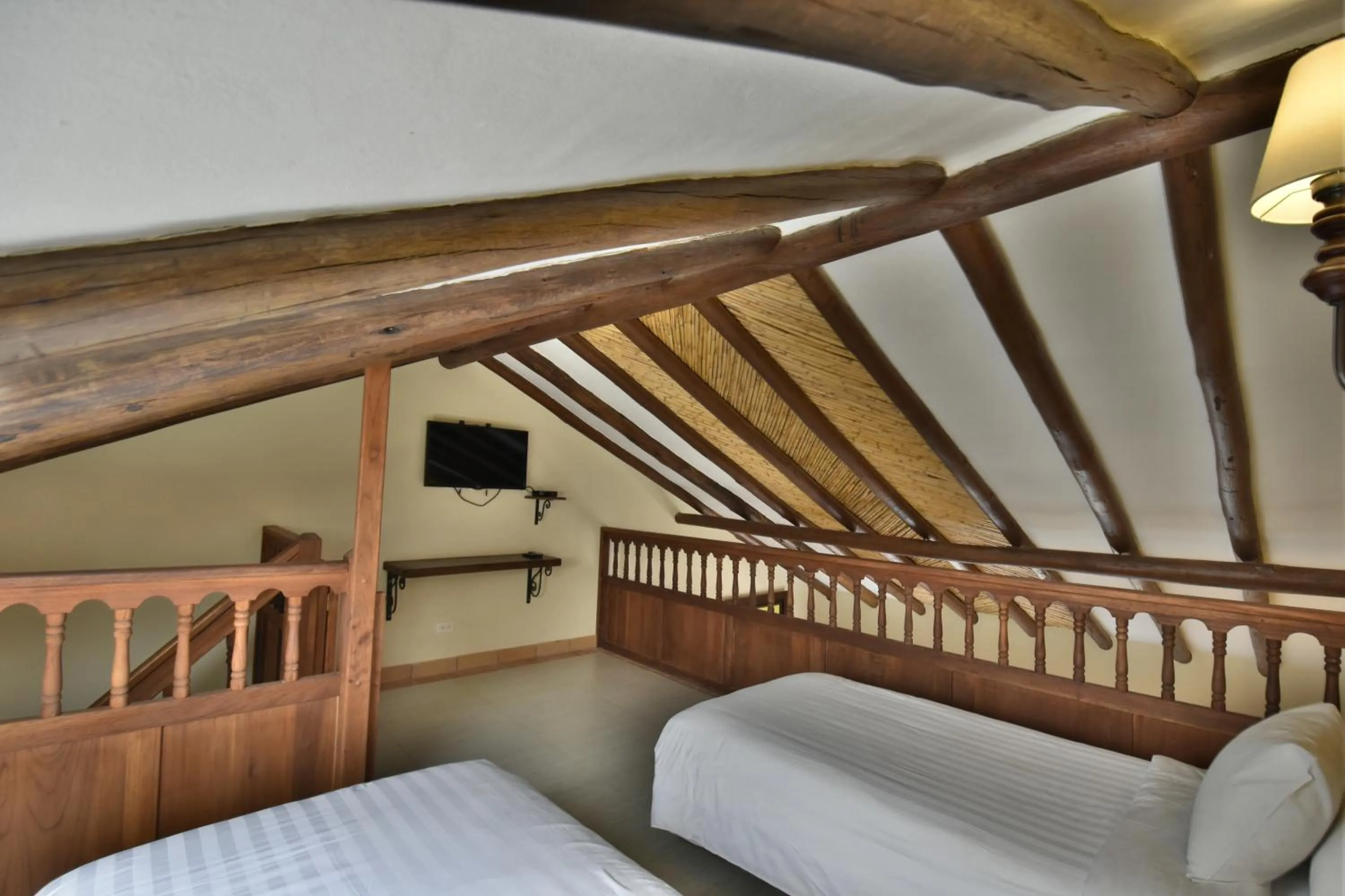 Bed in Hotel Campanario de la Villa