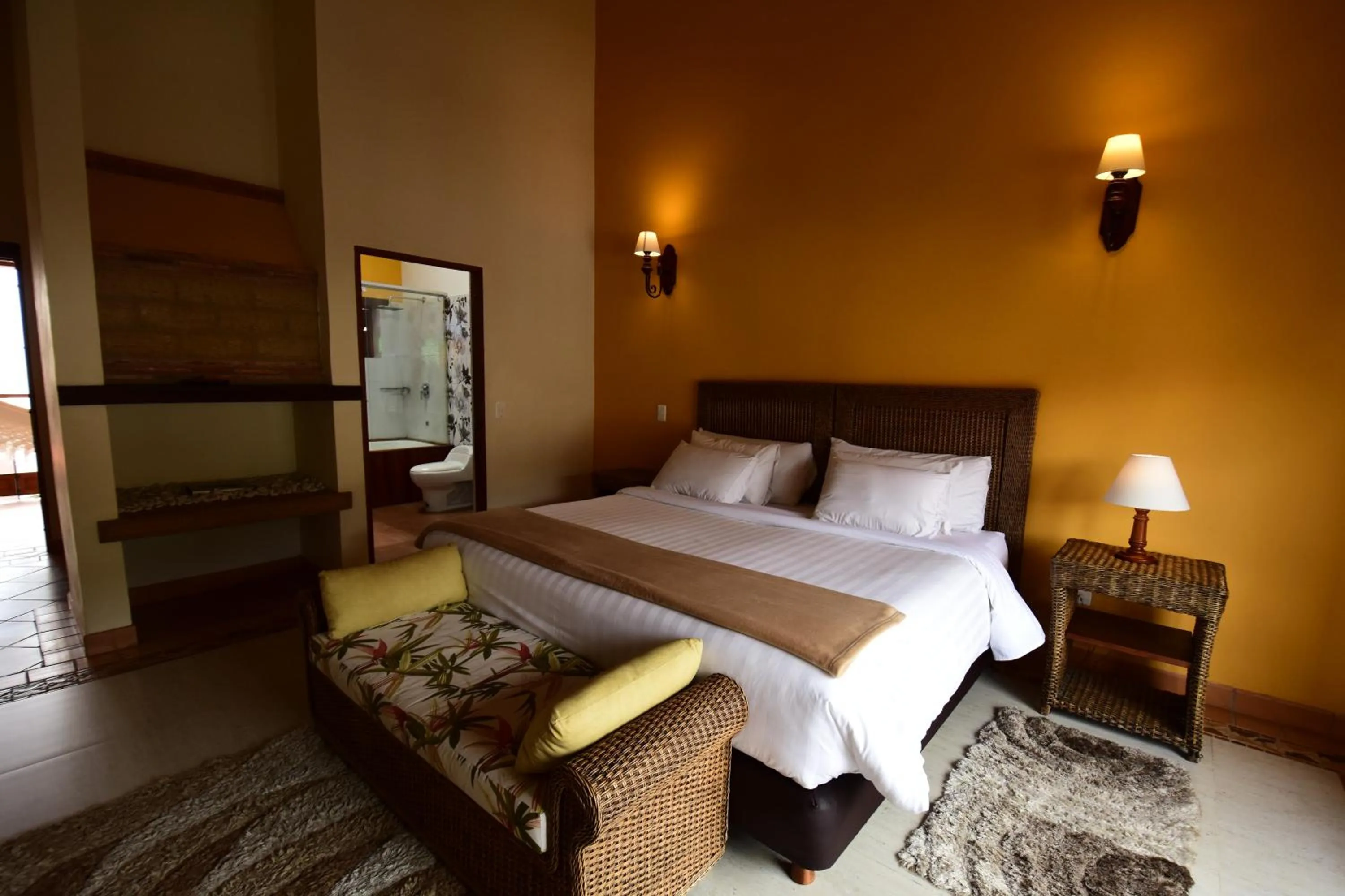 Bed in Hotel Campanario de la Villa