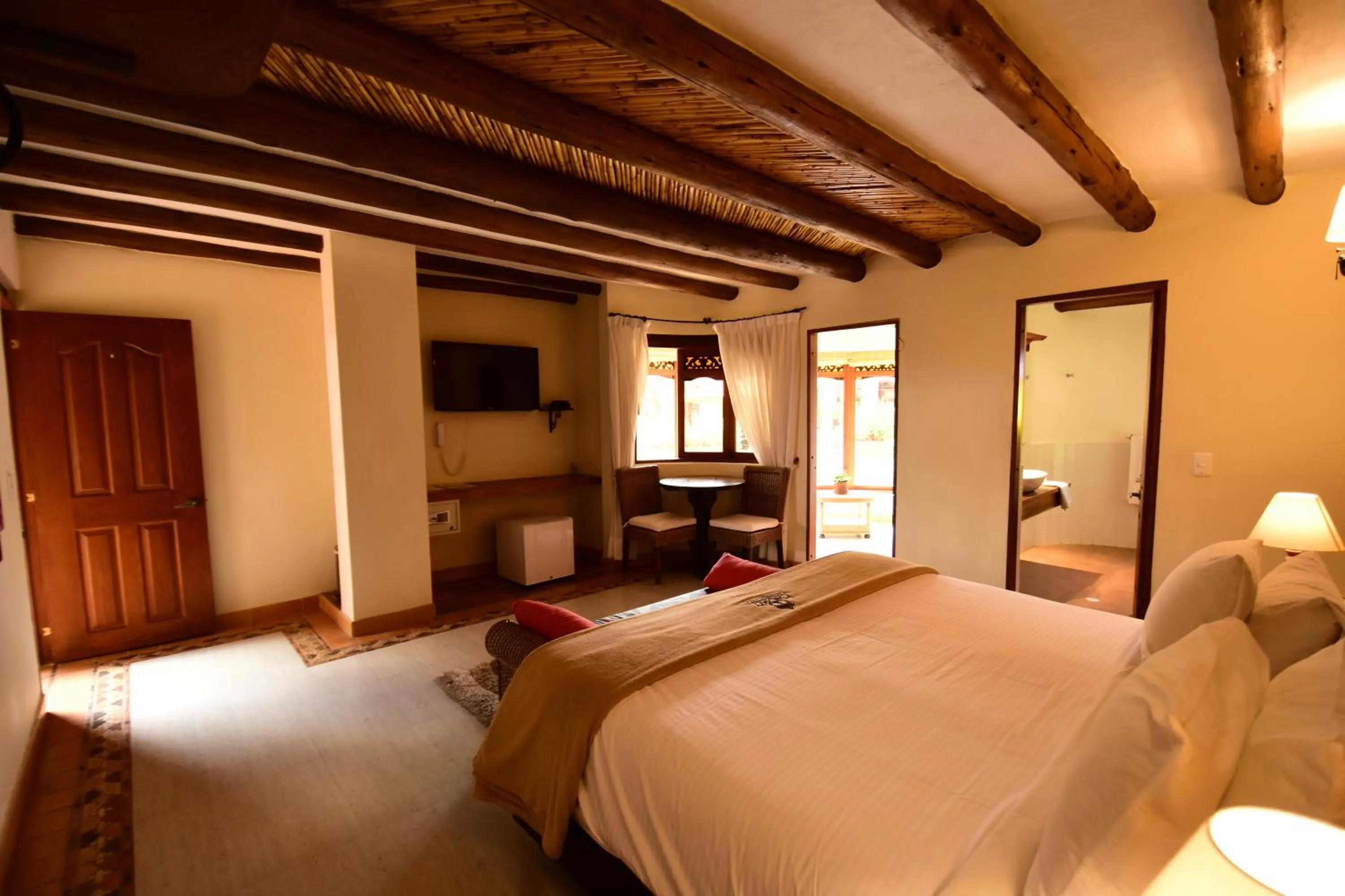 Bed in Hotel Campanario de la Villa