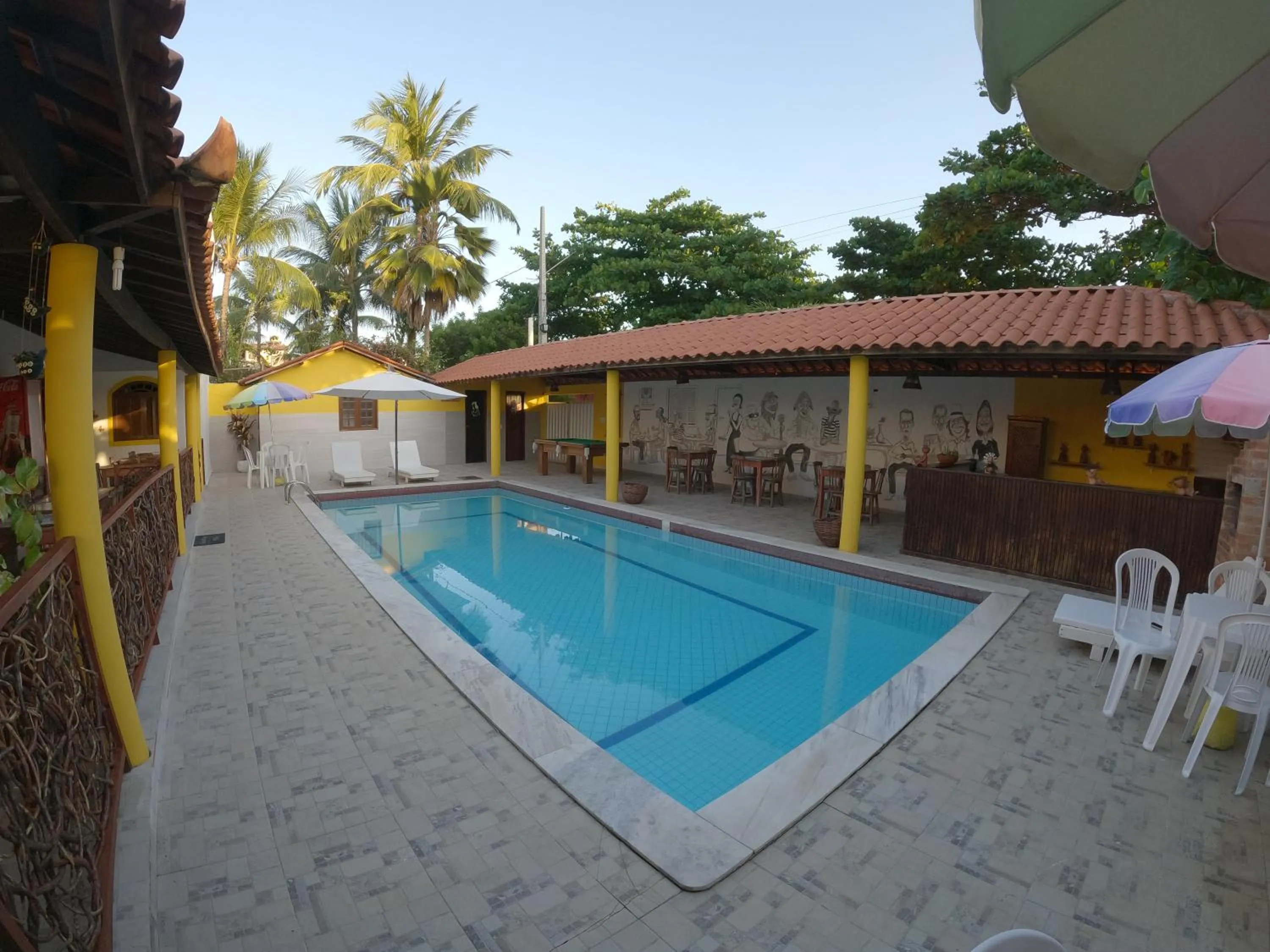 Pool view in Pousada Uba-Rio Porto de Galinhas