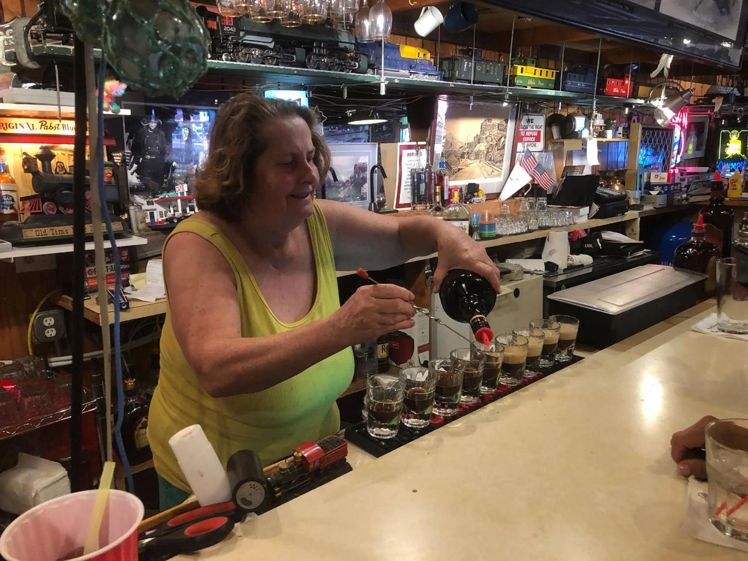 Lounge or bar in Nicolai's Mine Camp