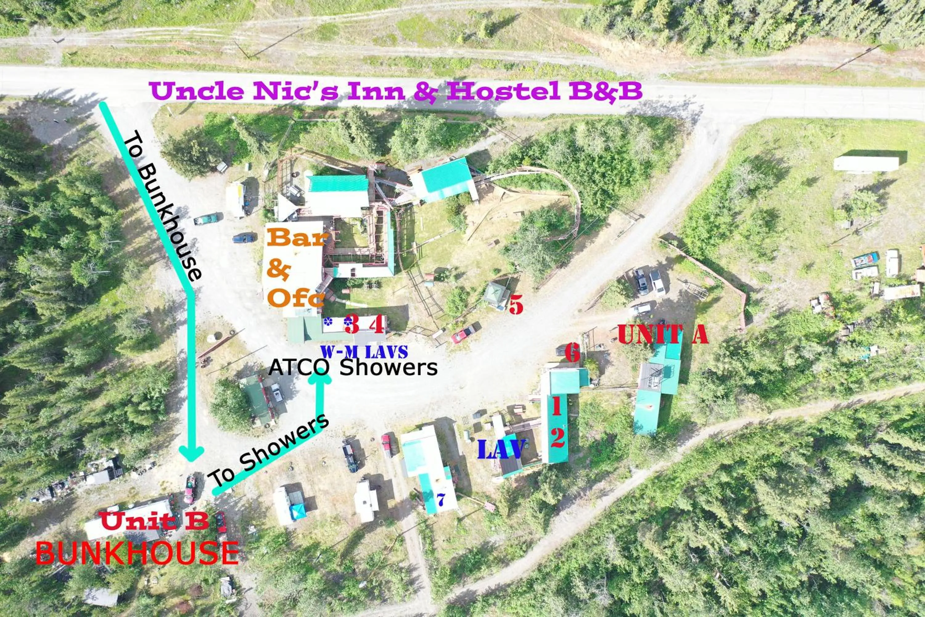 Natural landscape in Nicolai's Mine Camp