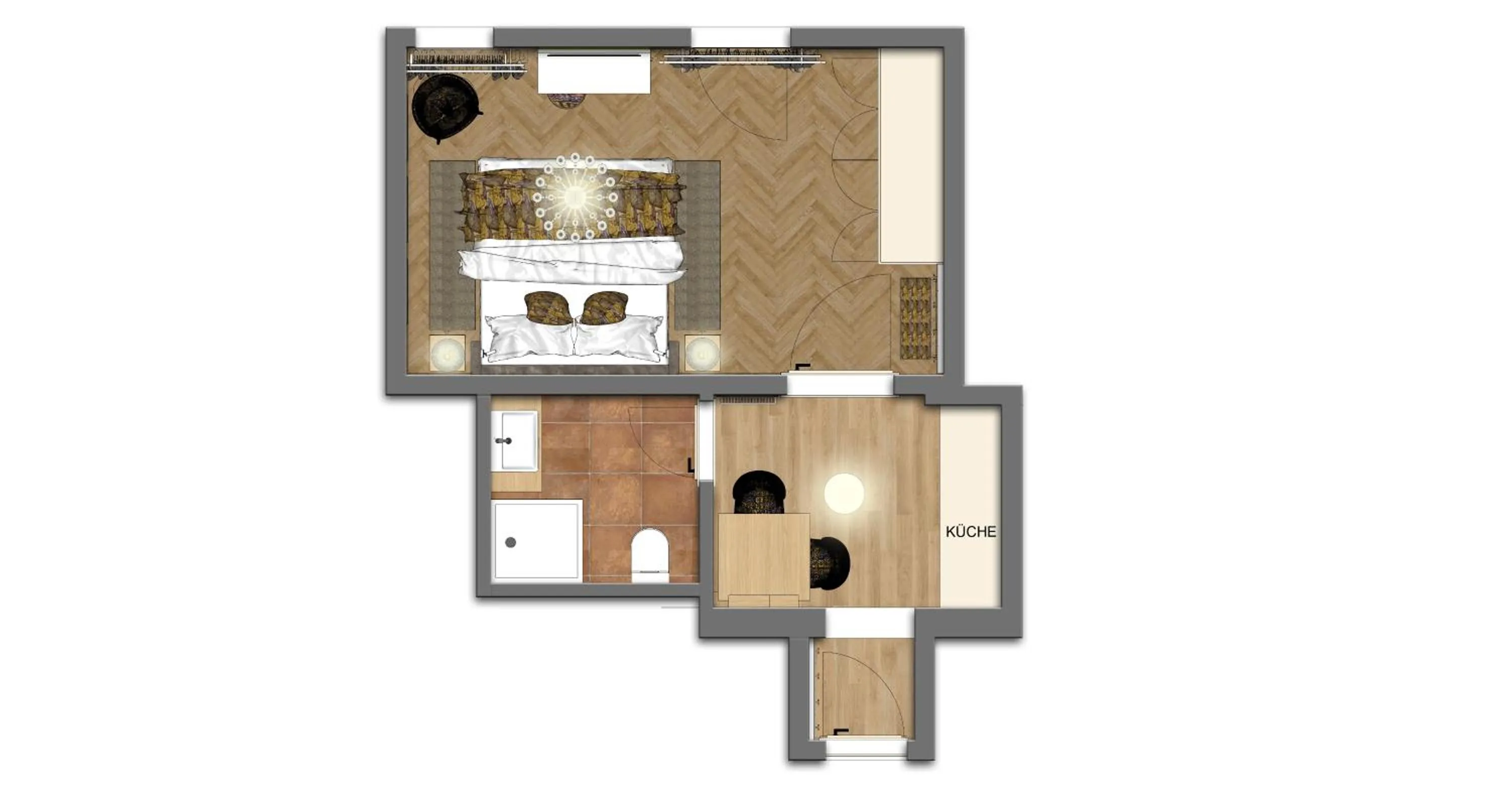Floor plan in SCHLOSSRESIDENZ - Boutique Apartments & Hotel Suiten