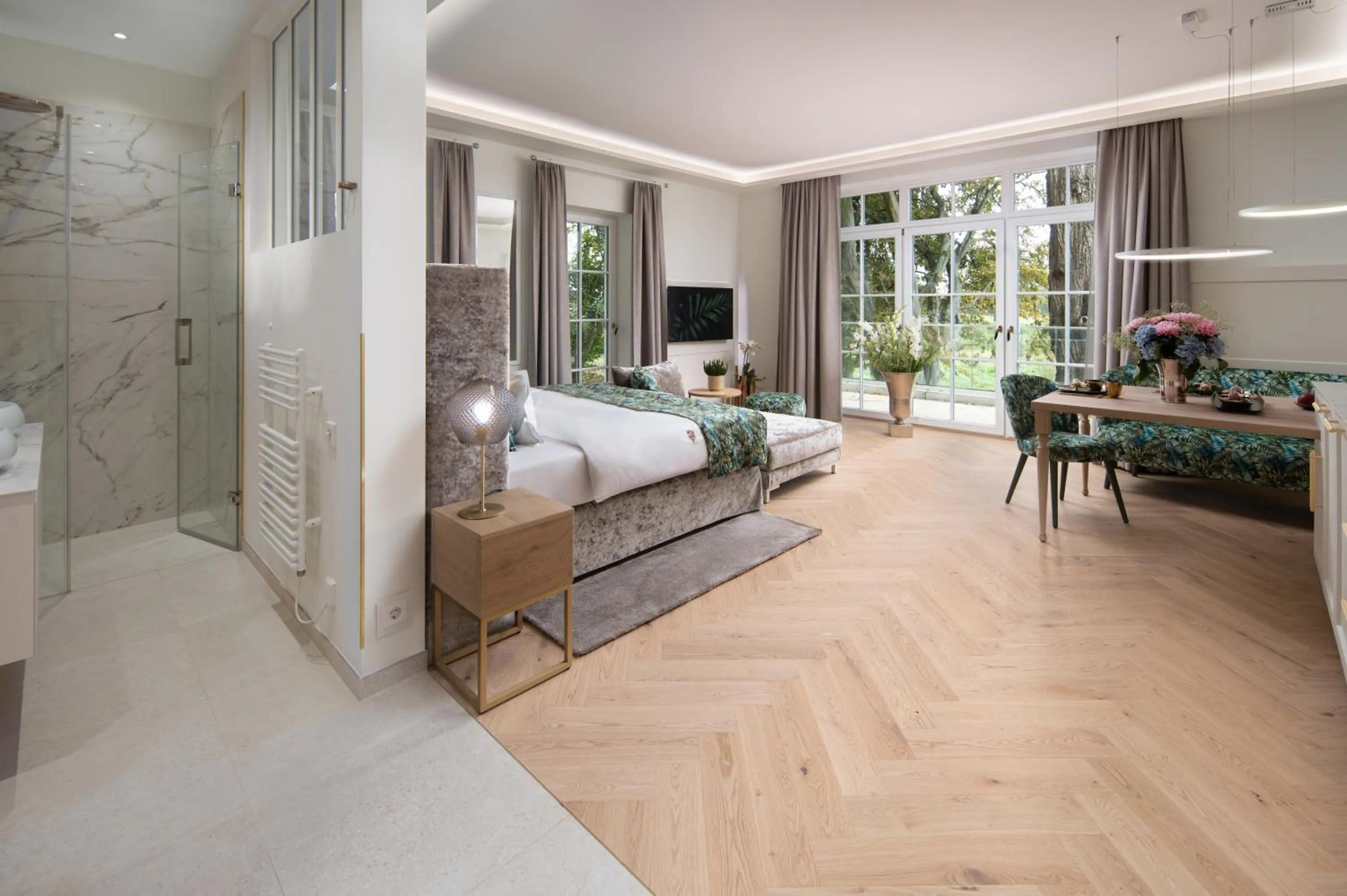 Bed in SCHLOSSRESIDENZ - Boutique Apartments & Hotel Suiten