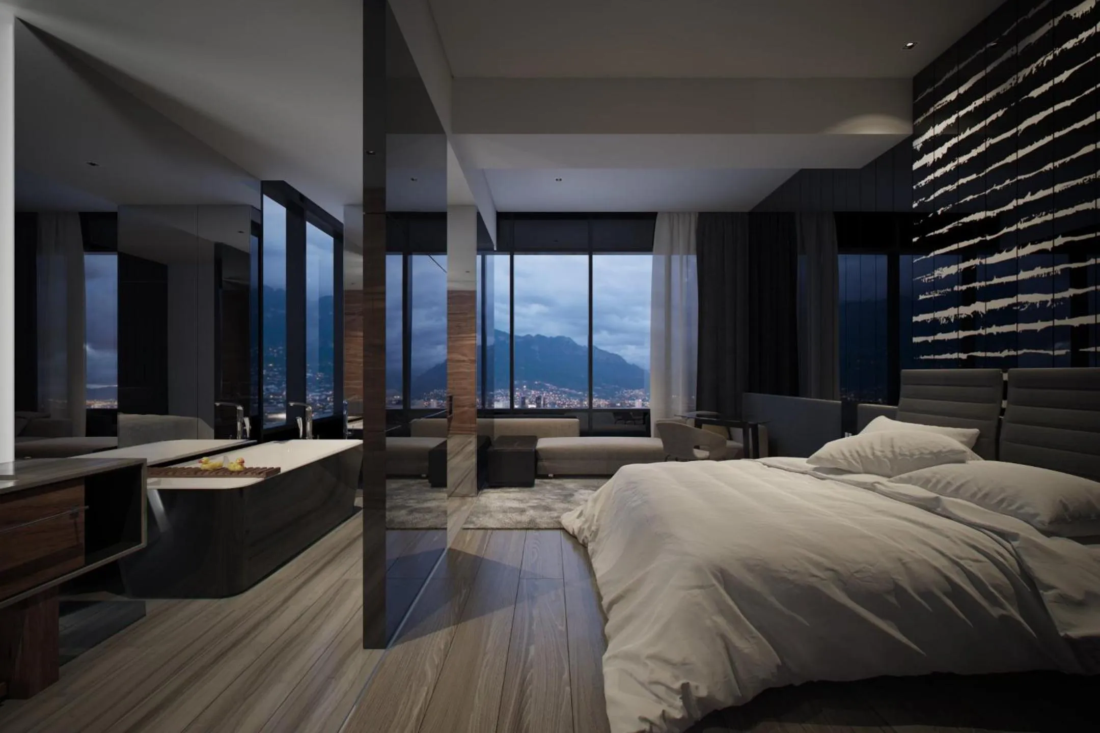 Bedroom, Bed in Live Aqua Monterrey