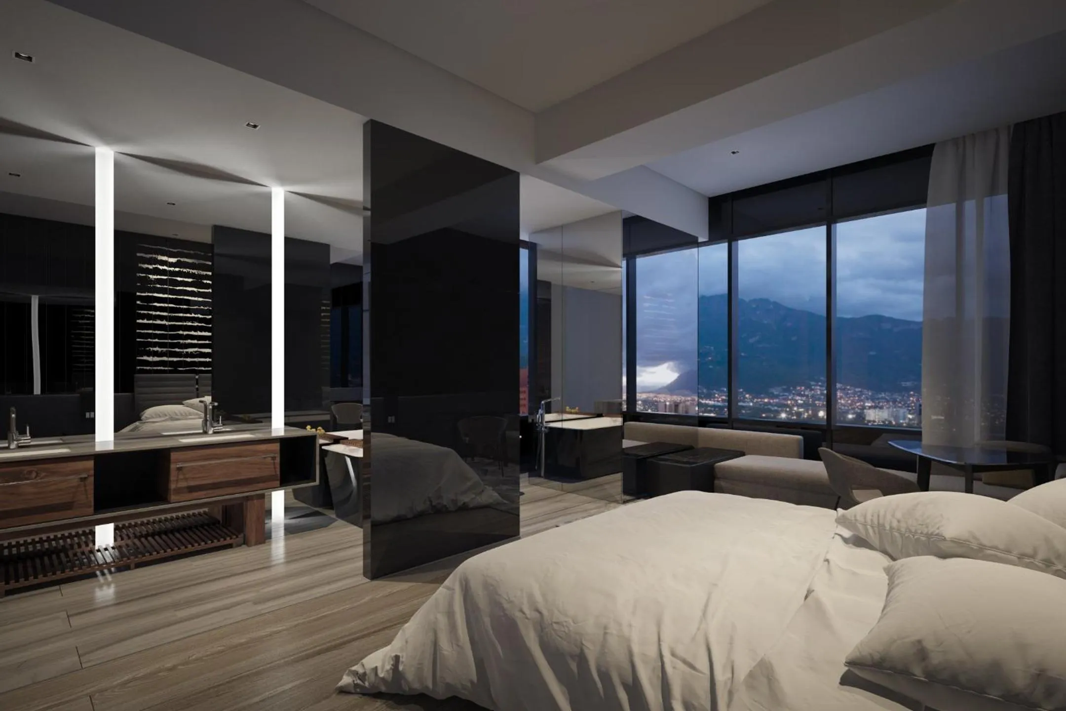 Bedroom, Bed in Live Aqua Monterrey