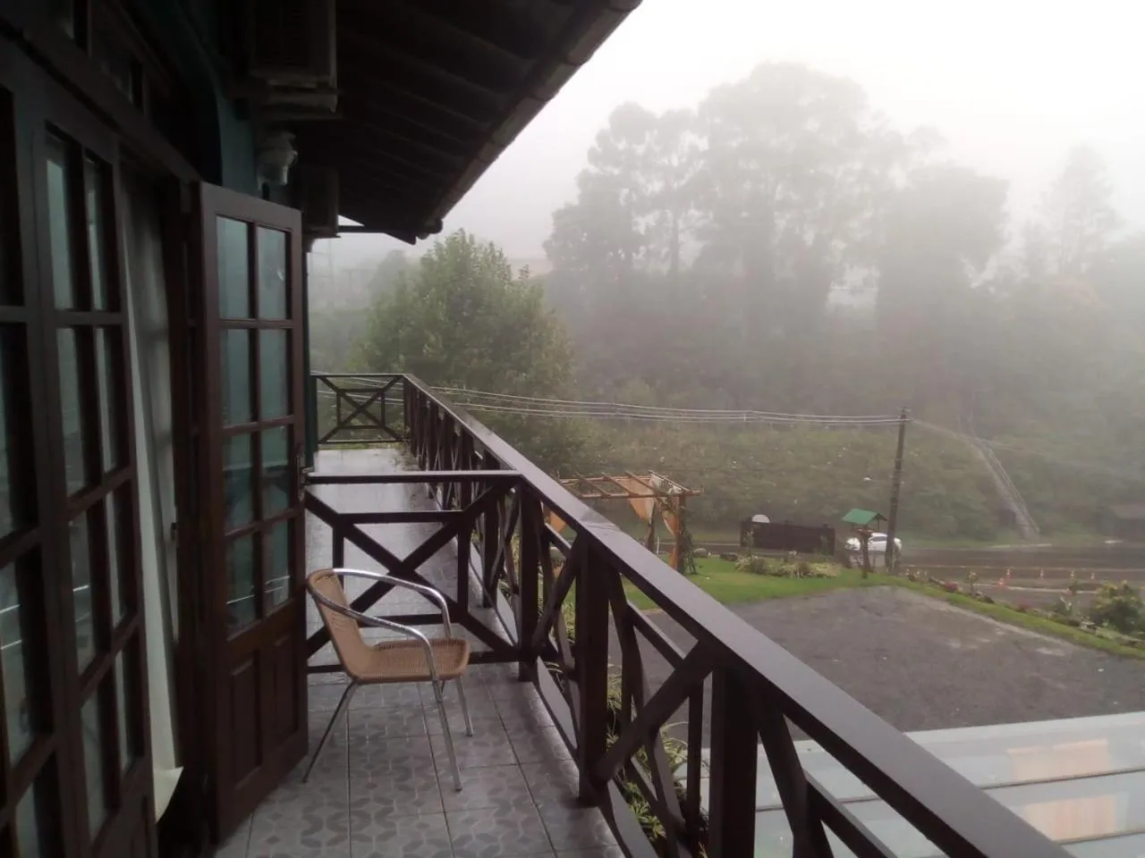 Garden view in Pousada Três Pinheiros