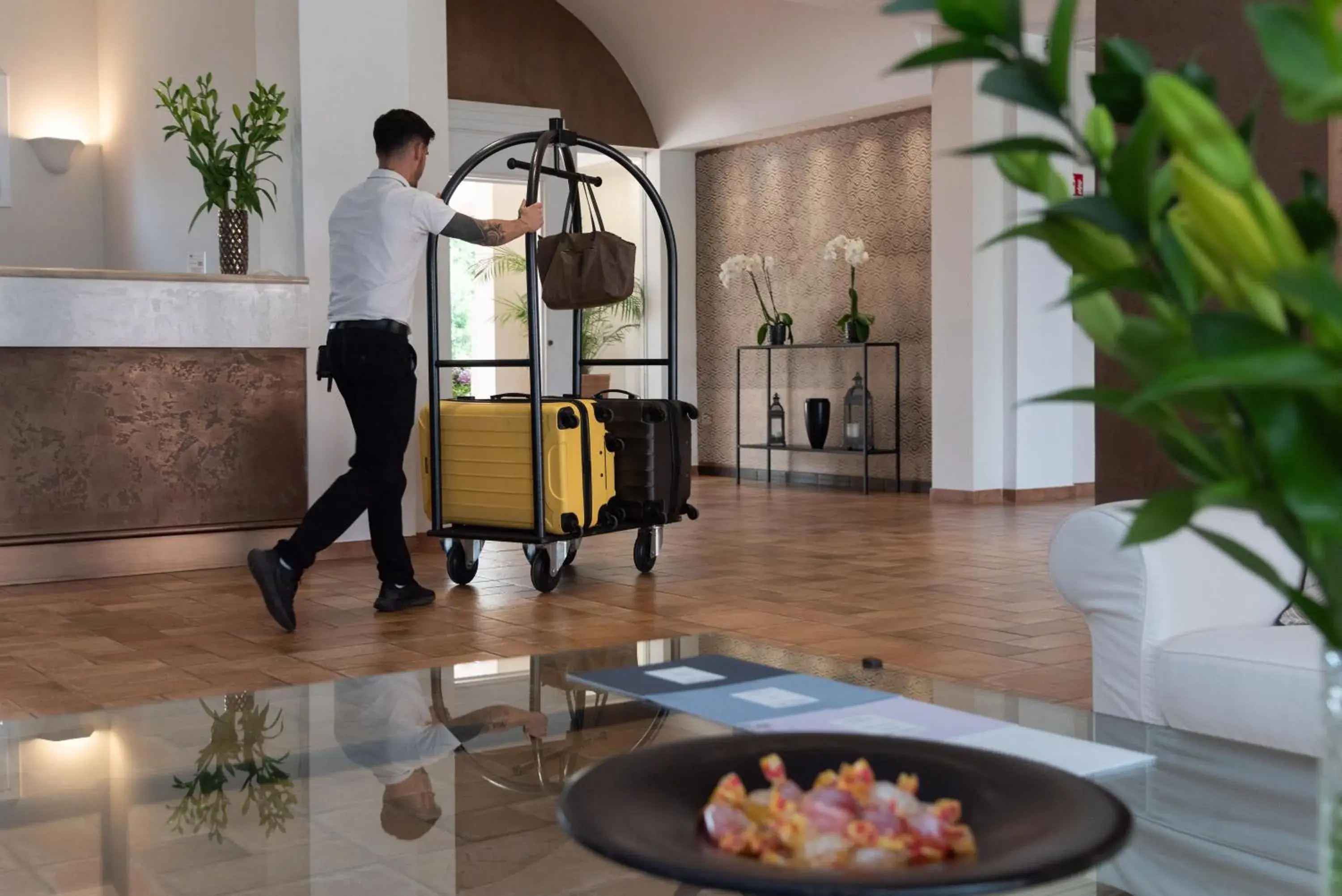 Lobby or reception in Hotel Cala Caterina Lobby or reception in Hotel Cala Caterina