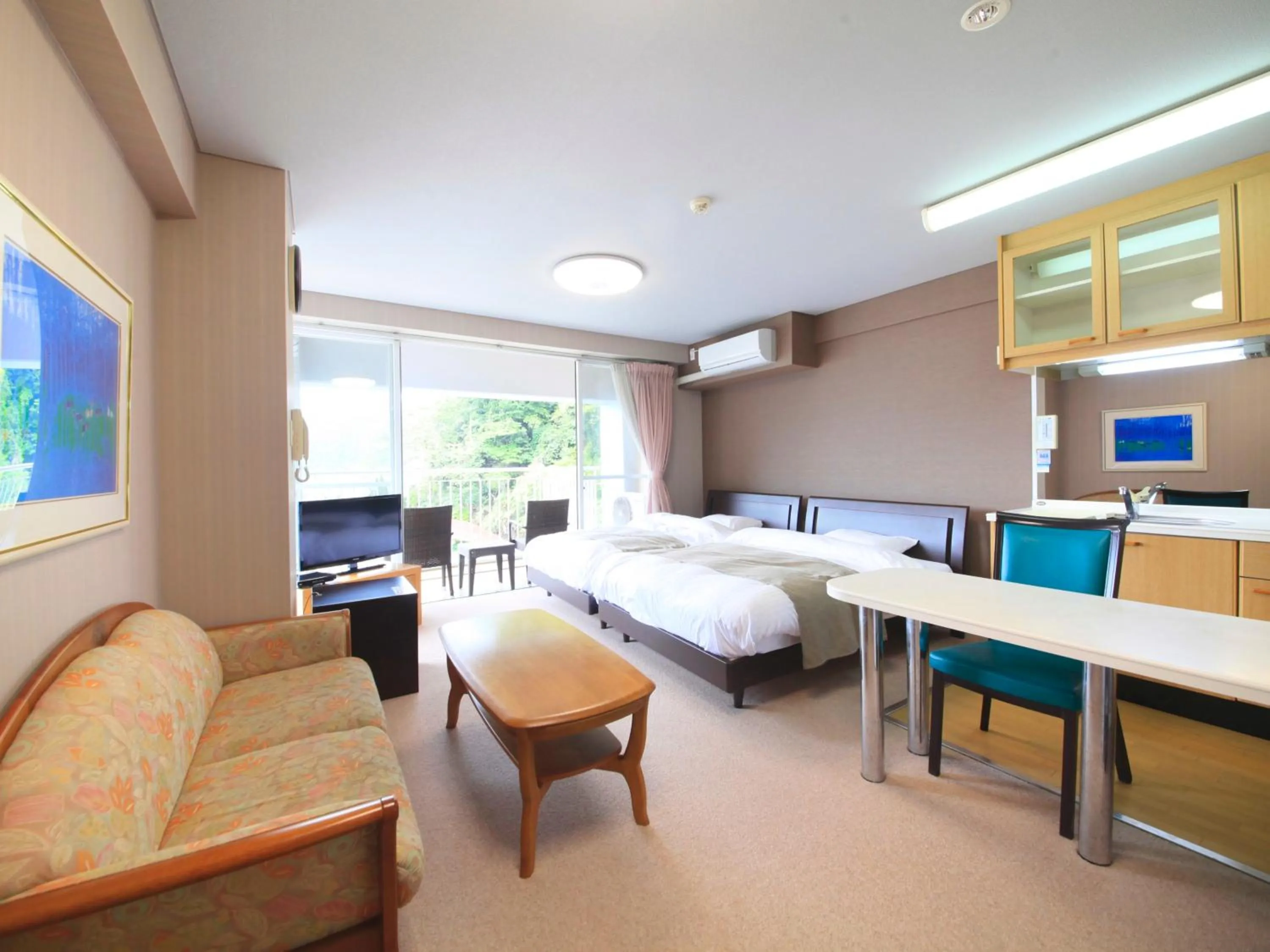 Bed in Reyzenit Kinosaki Suite VILLA