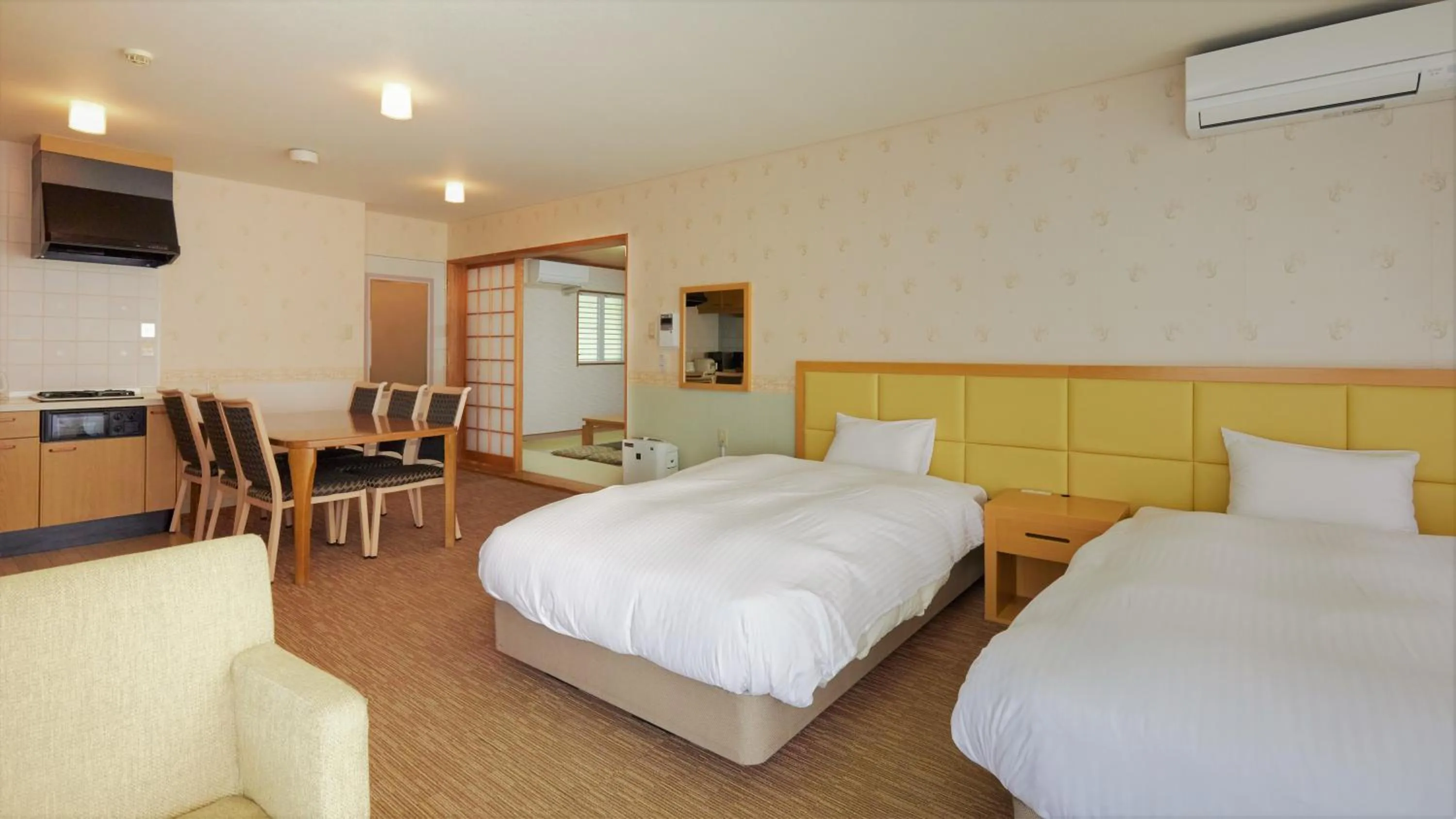 Bed in Reyzenit Kinosaki Suite VILLA