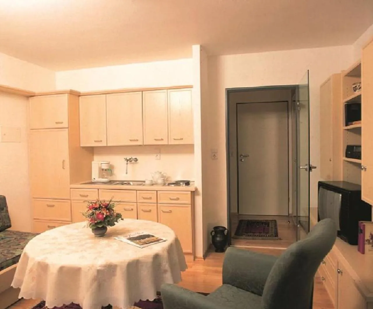 Kitchen or kitchenette in Appartement Haus Salzburg