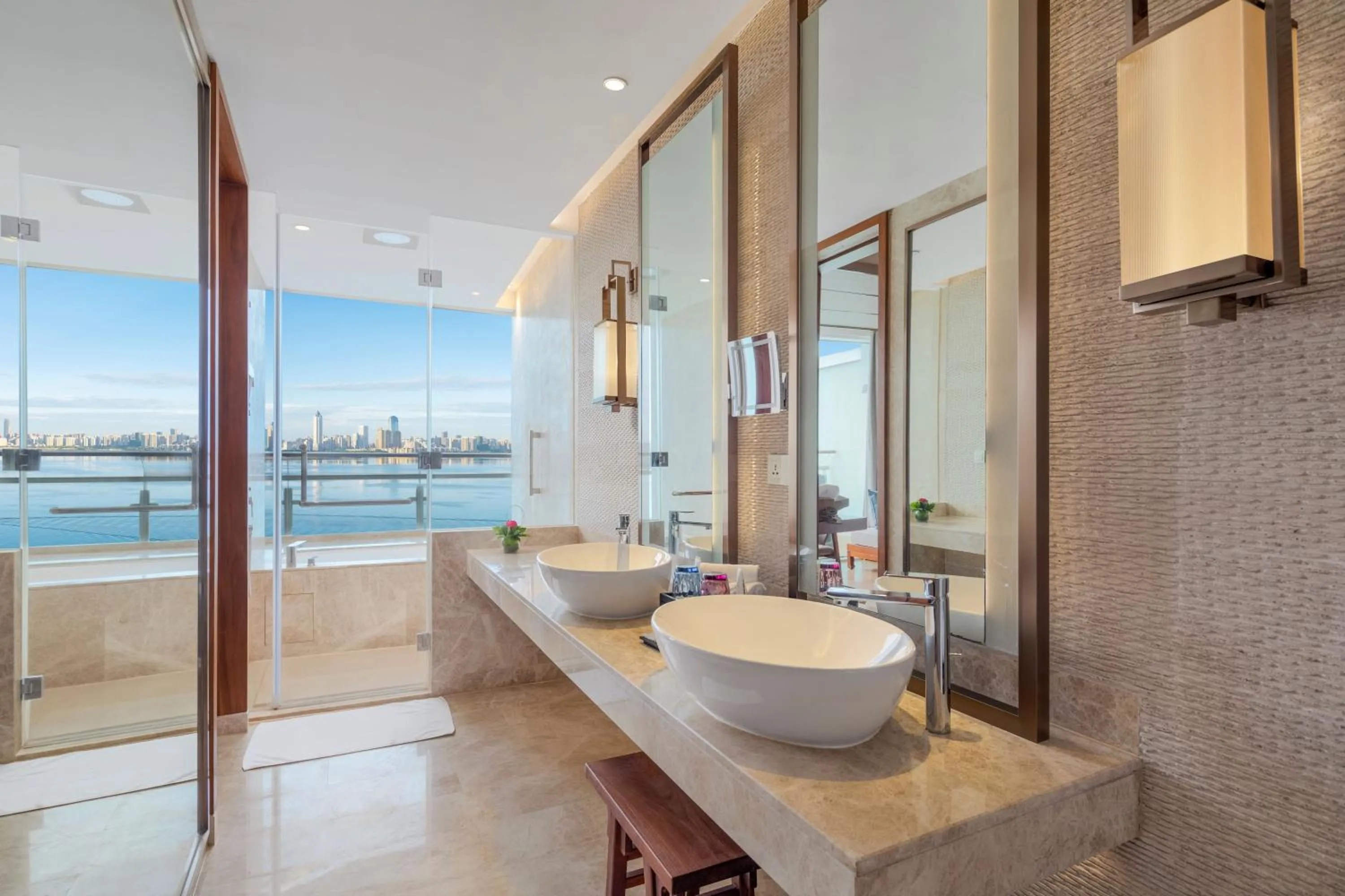 Bathroom in InterContinental Haikou Seaview by IHG