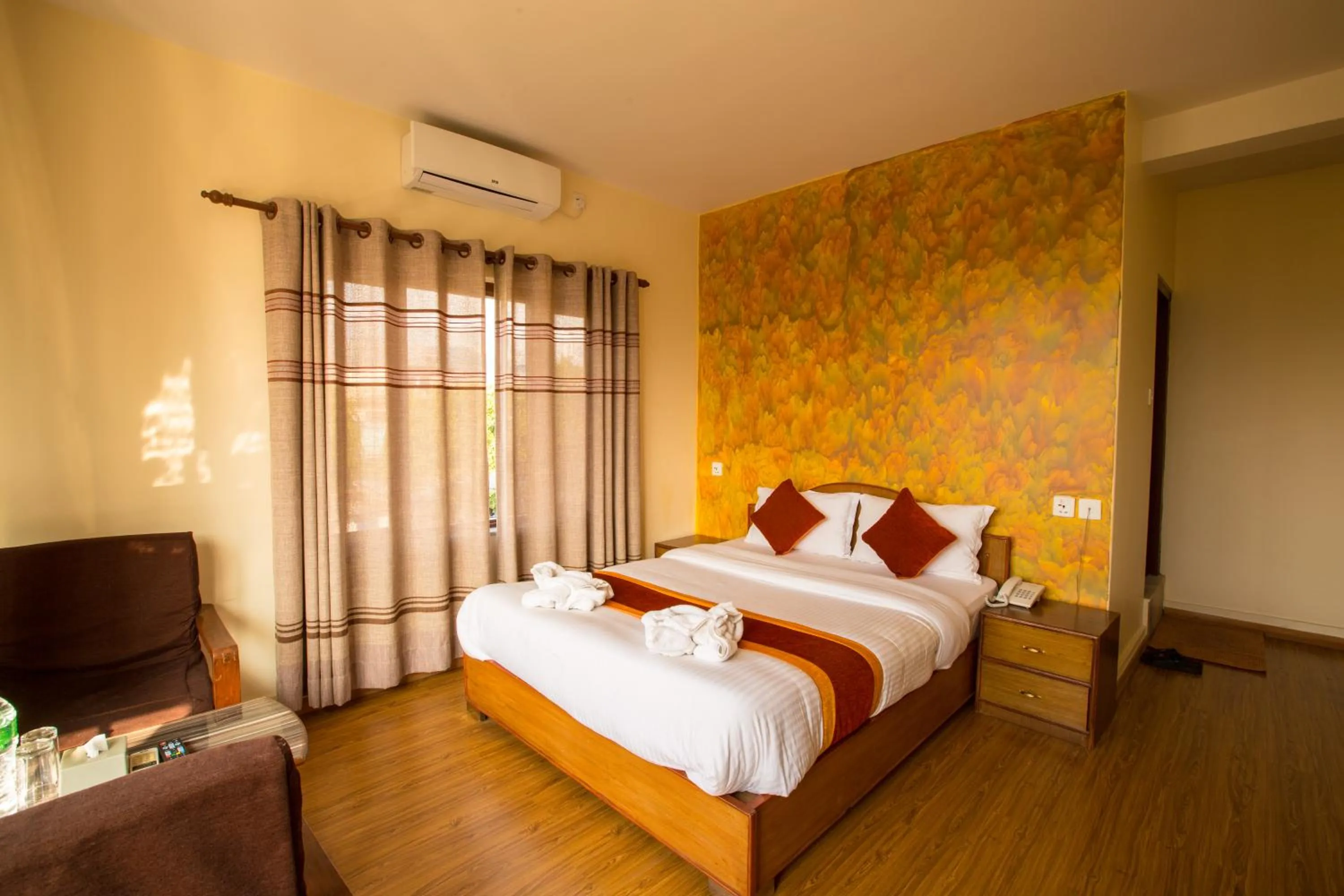 Bedroom, Bed in Hotel Pokhara View