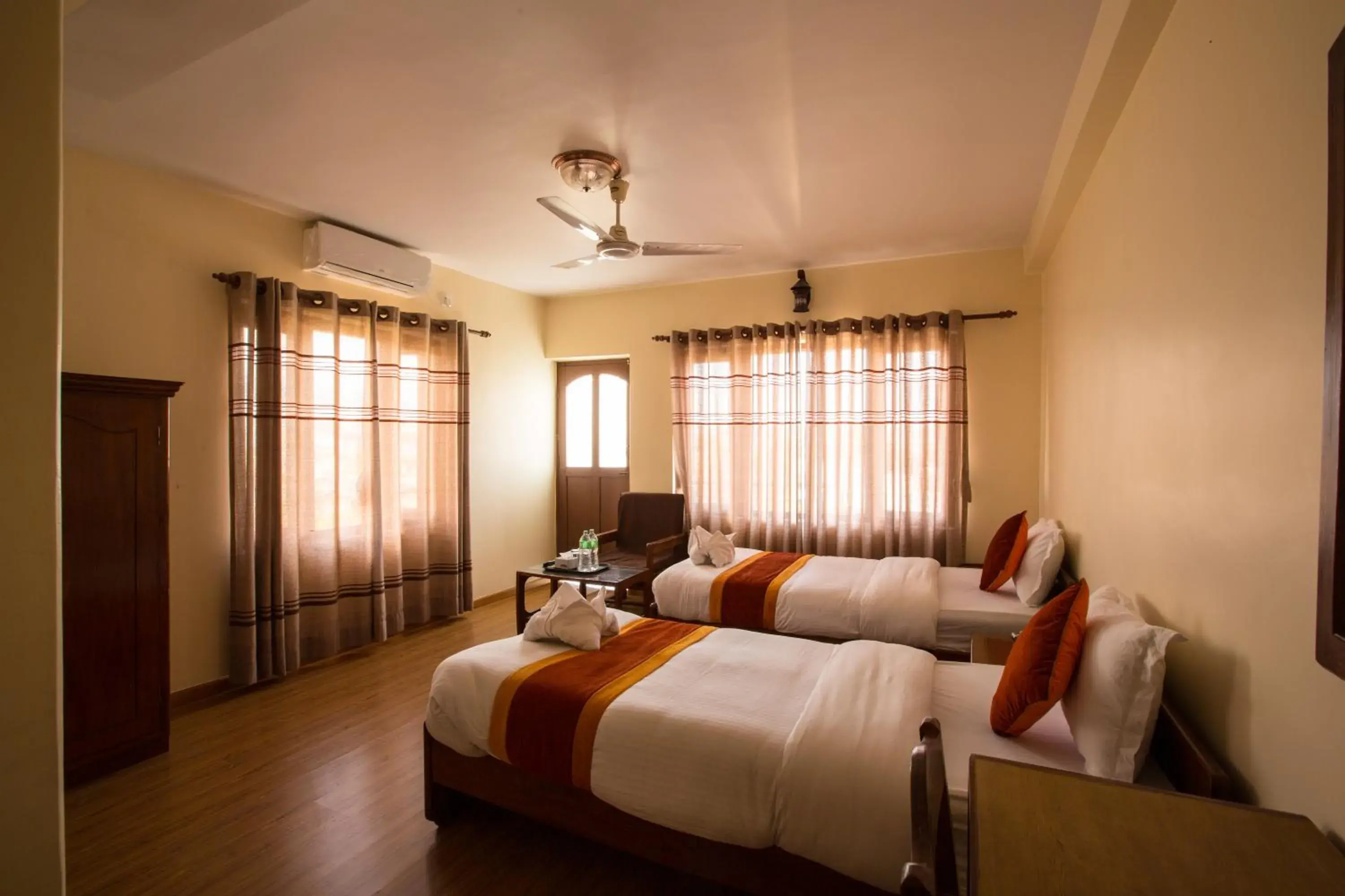 Deluxe Twin Room in Hotel Pokhara View Deluxe Twin Room in Hotel Pokhara View