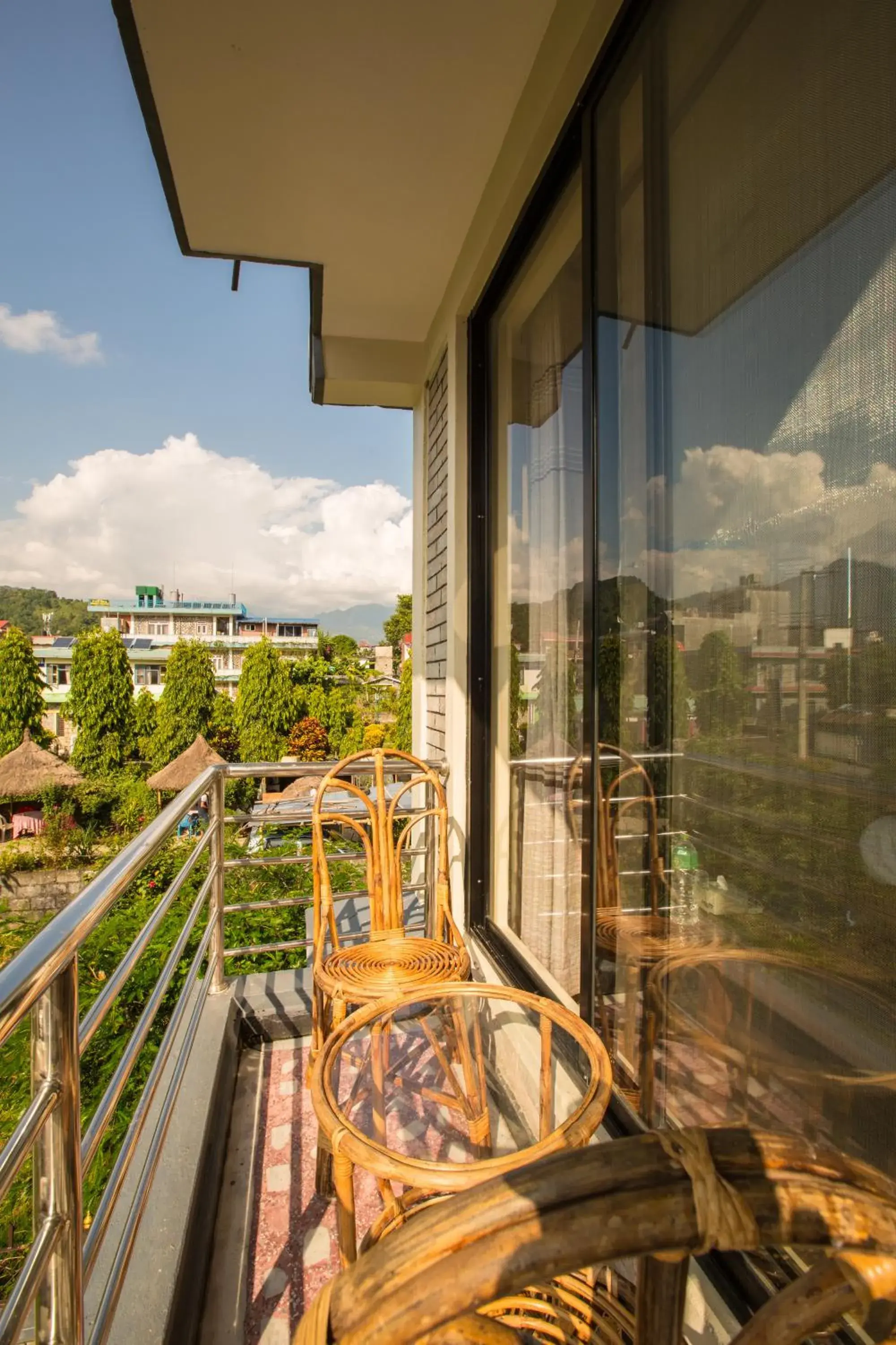 Deluxe Double Room with Balcony in Hotel Pokhara View Deluxe Double Room with Balcony in Hotel Pokhara View