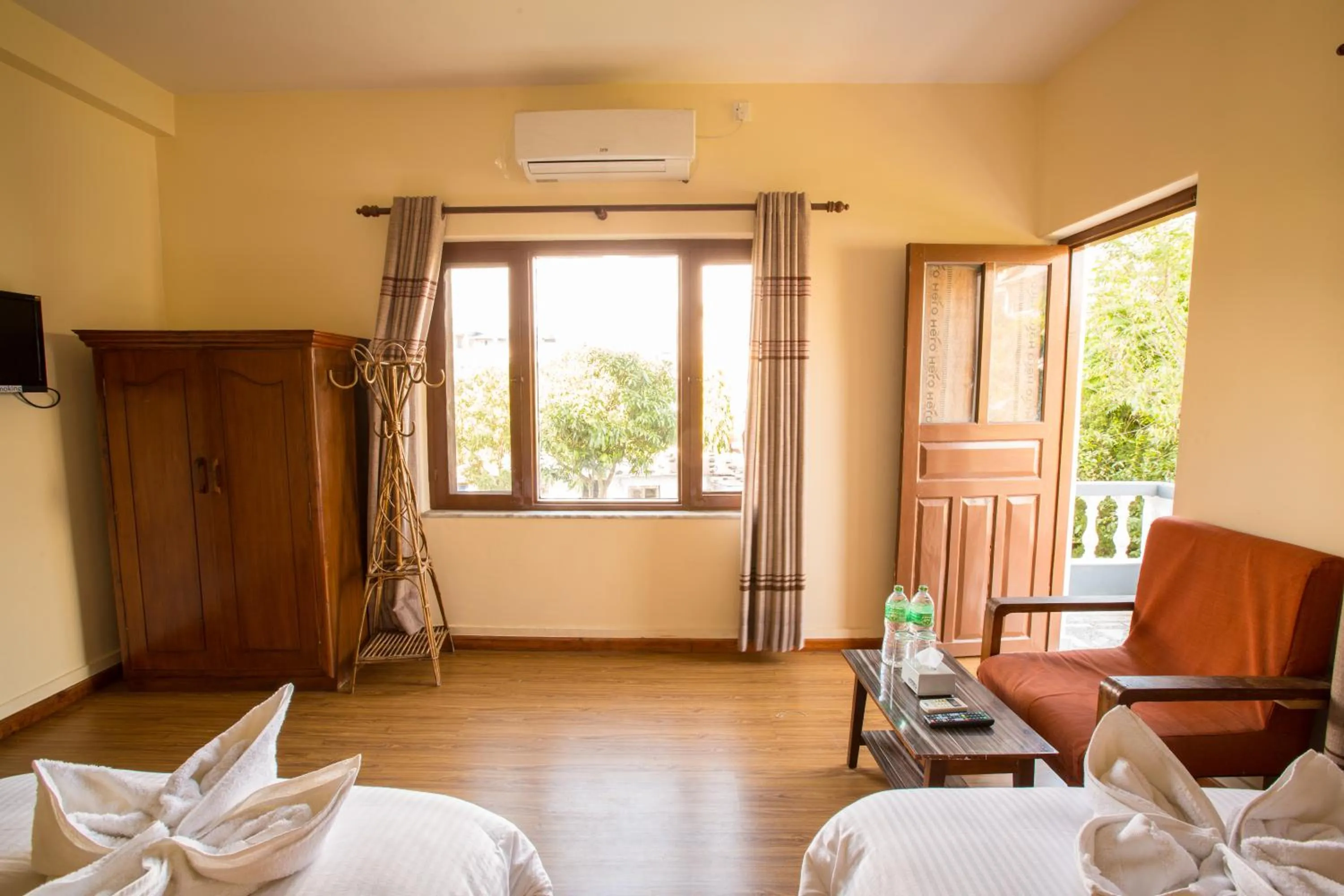 Bedroom, Bed in Hotel Pokhara View