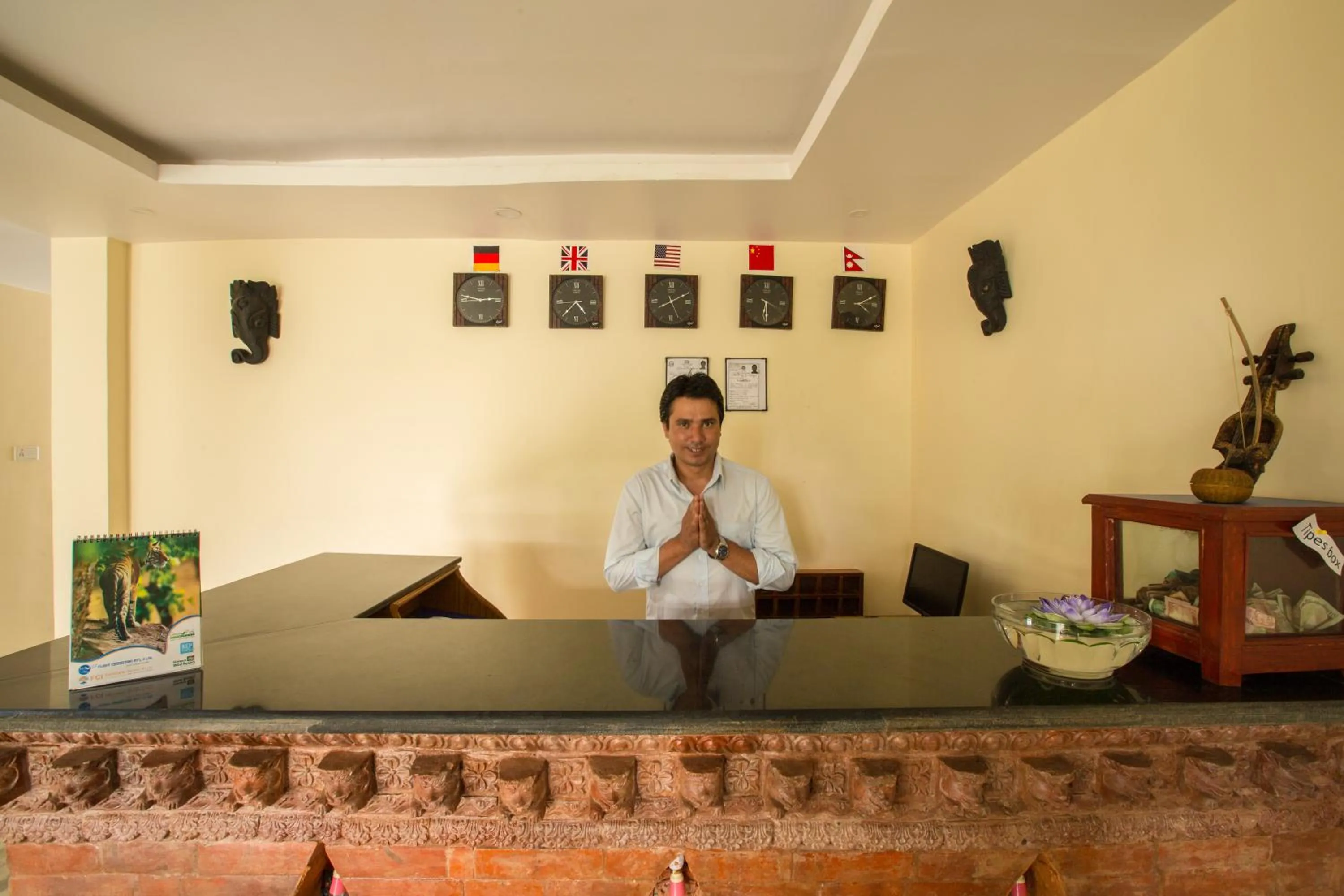 Lobby or reception in Hotel Pokhara View