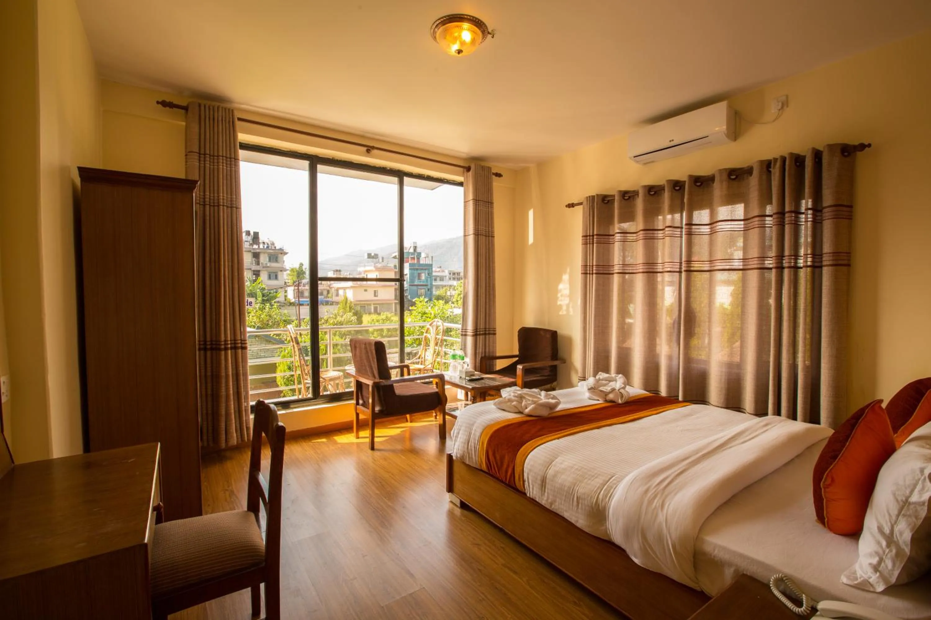 Photo of the whole room, Bed in Hotel Pokhara View