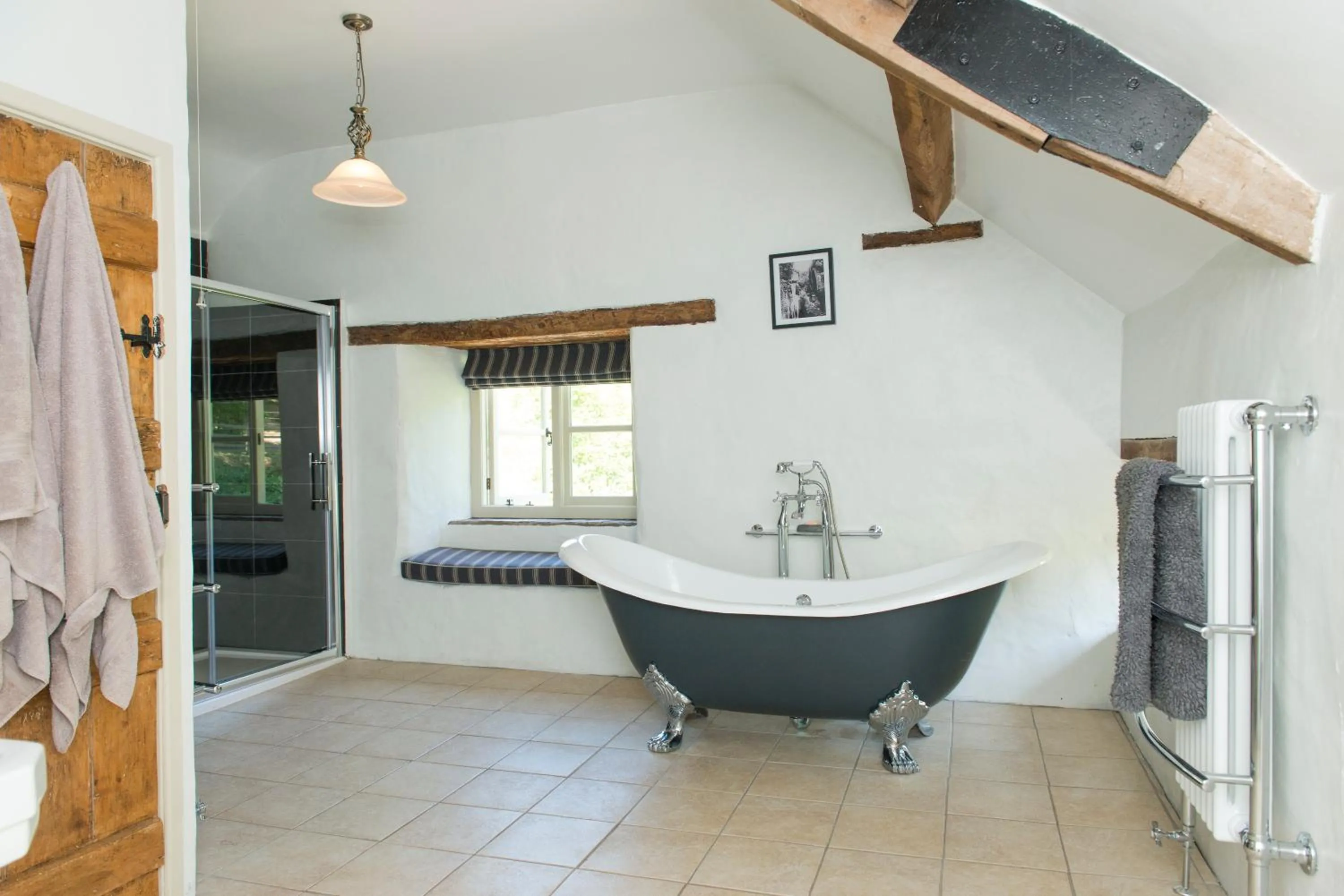 Shower in Mill Cottage, Hanley Mill