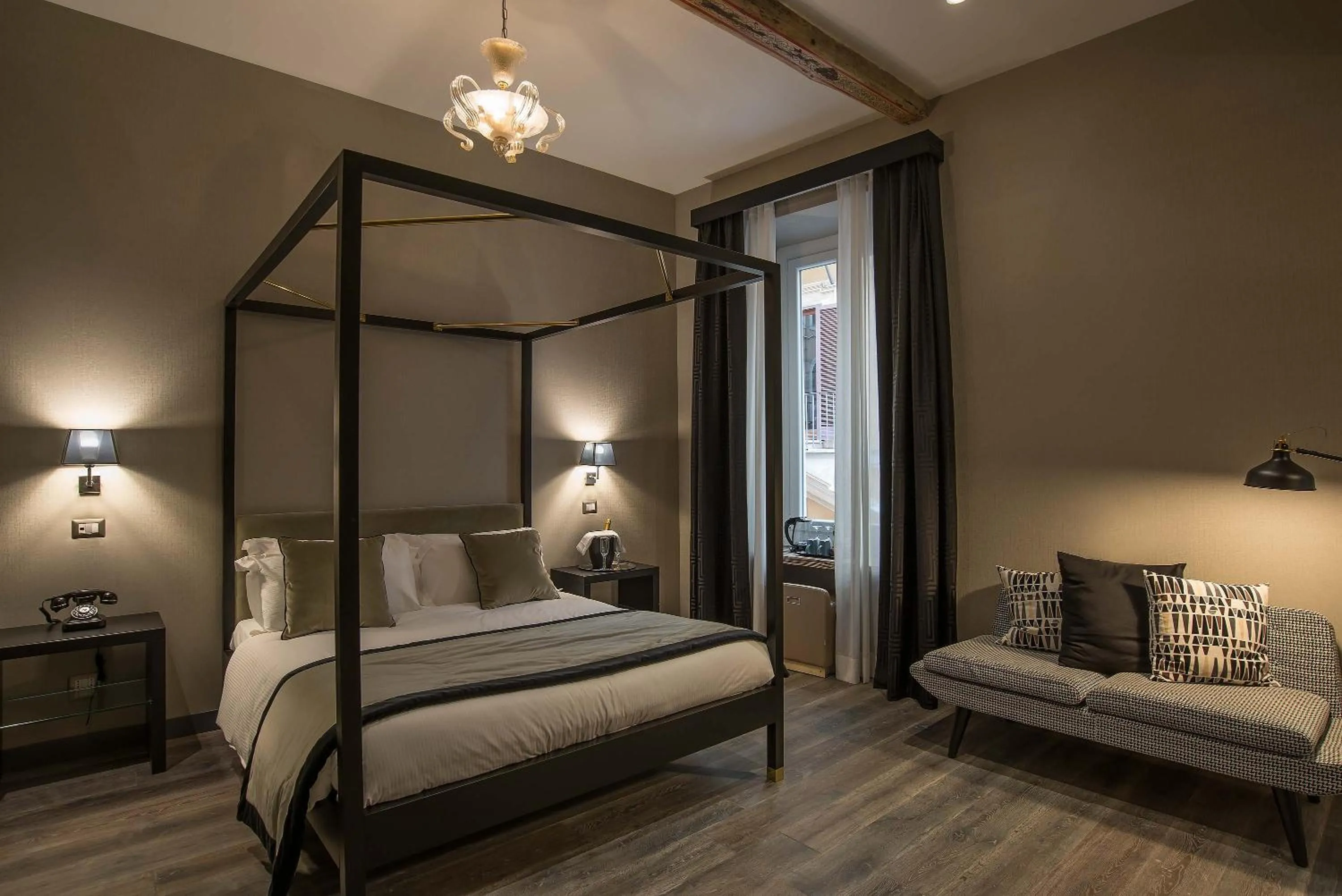 Bedroom, Bed in Colonna Suite Del Corso
