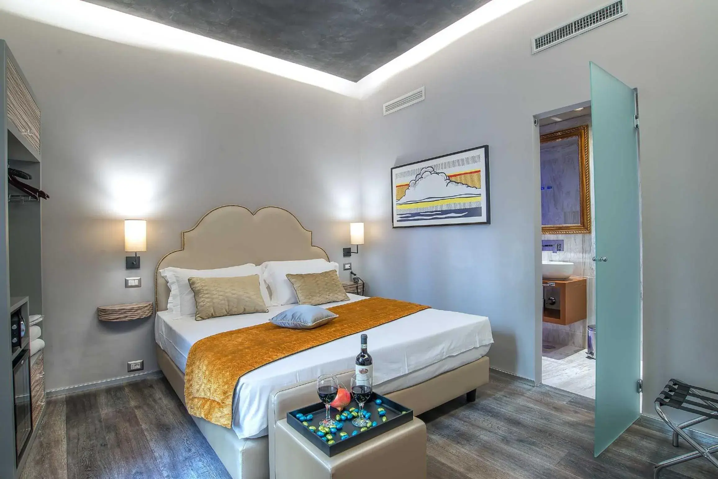 Lobby or reception, Bed in Colonna Suite Del Corso Lobby or reception, Bed in Colonna Suite Del Corso