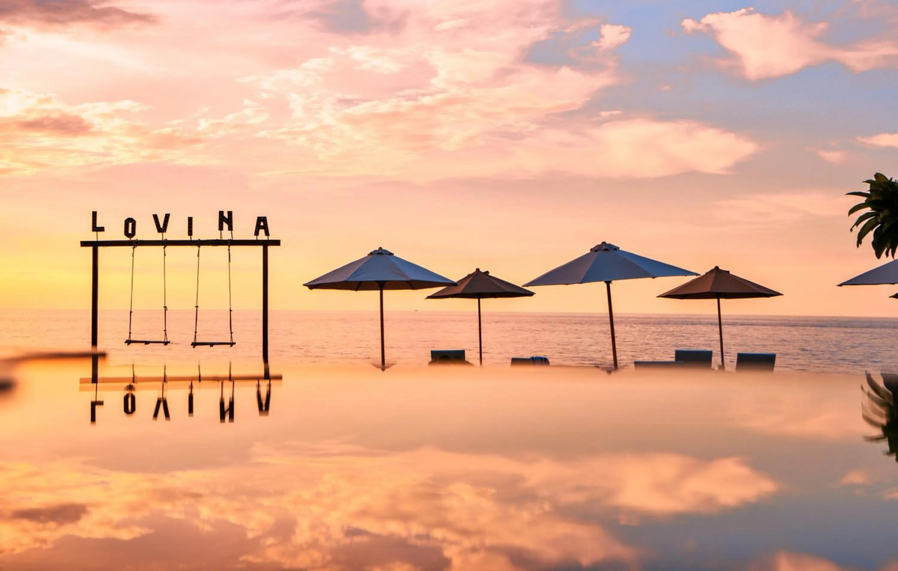 Pool view in Lovina Beach Club & Resort