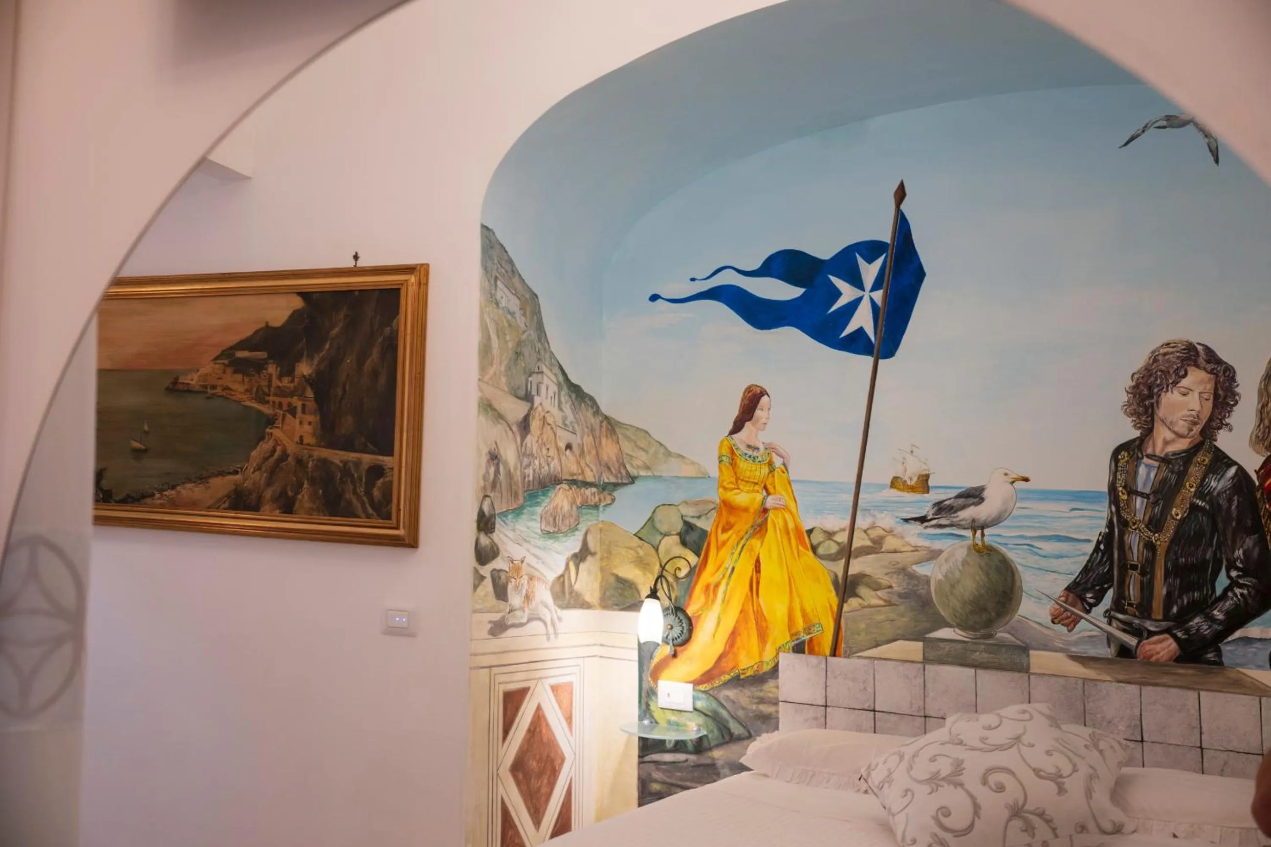 Decorative detail in Hotel Antica Repubblica in Amalfi center at 100mt from the sea