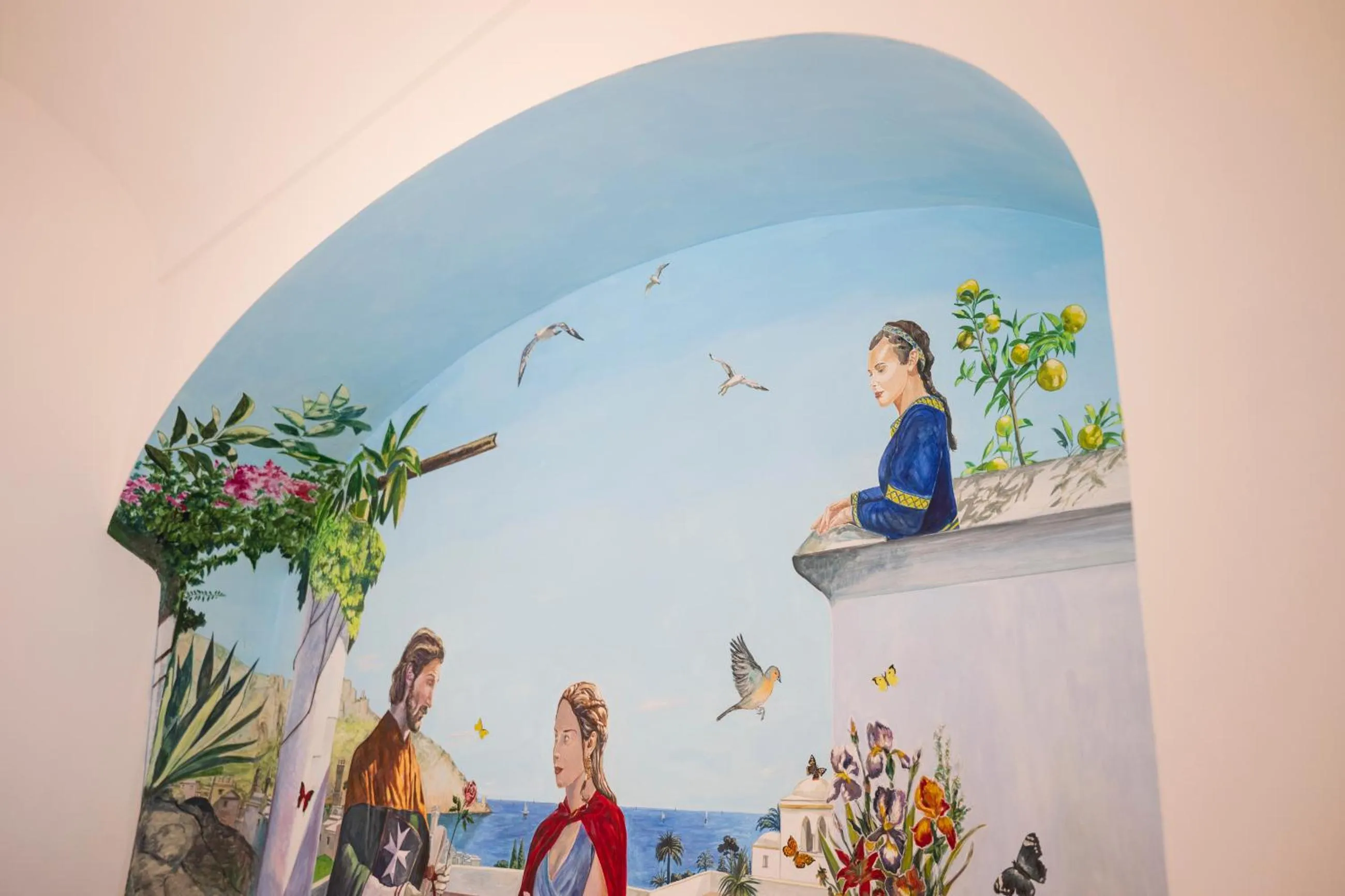 Decorative detail in Hotel Antica Repubblica in Amalfi center at 100mt from the sea