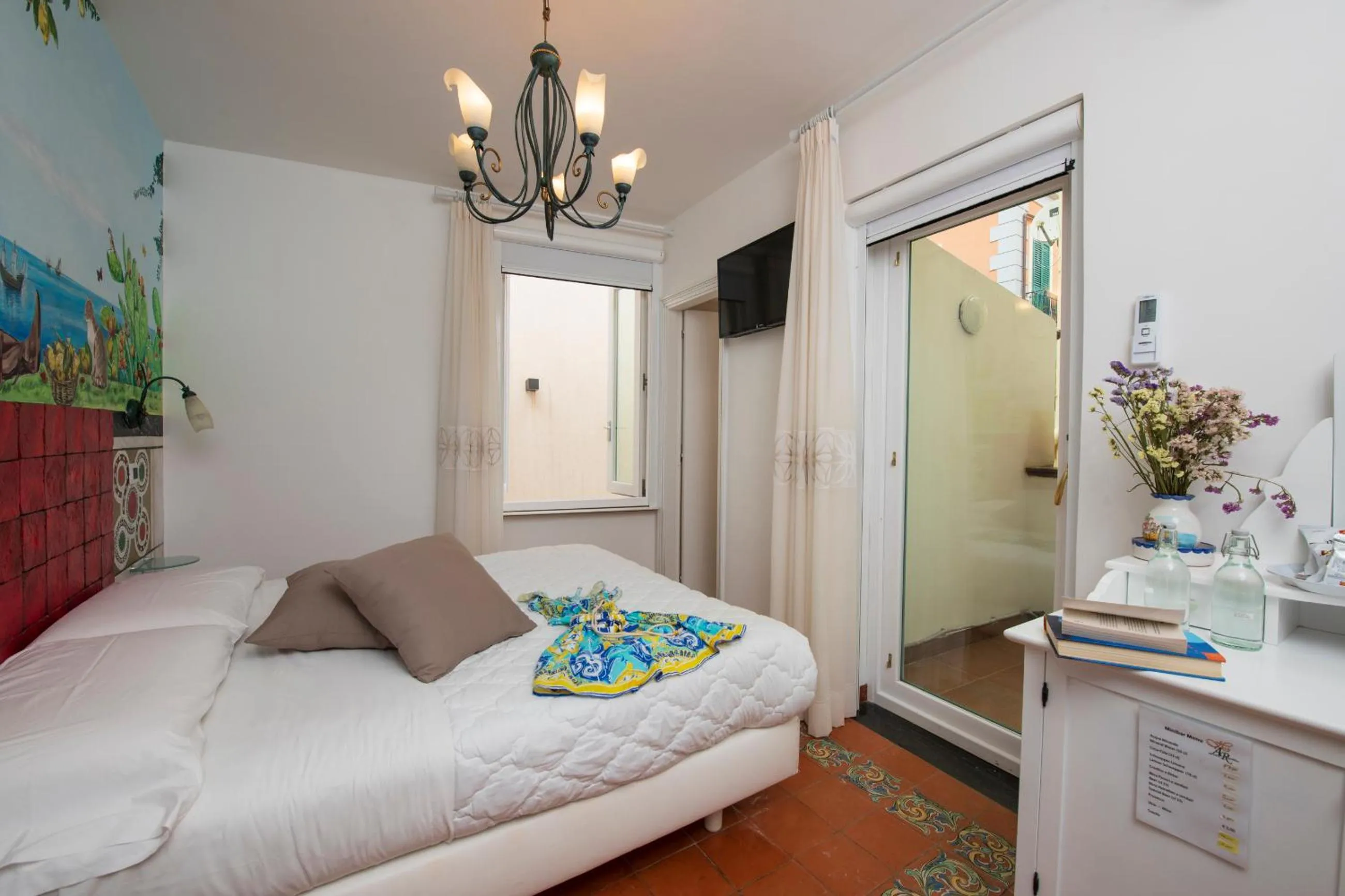 Bedroom, Bed in Hotel Antica Repubblica in Amalfi center at 100mt from the sea