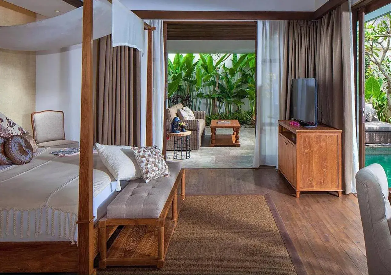 Communal lounge/ TV room, Bed in Goya Boutique Resort Communal lounge/ TV room, Bed in Goya Boutique Resort