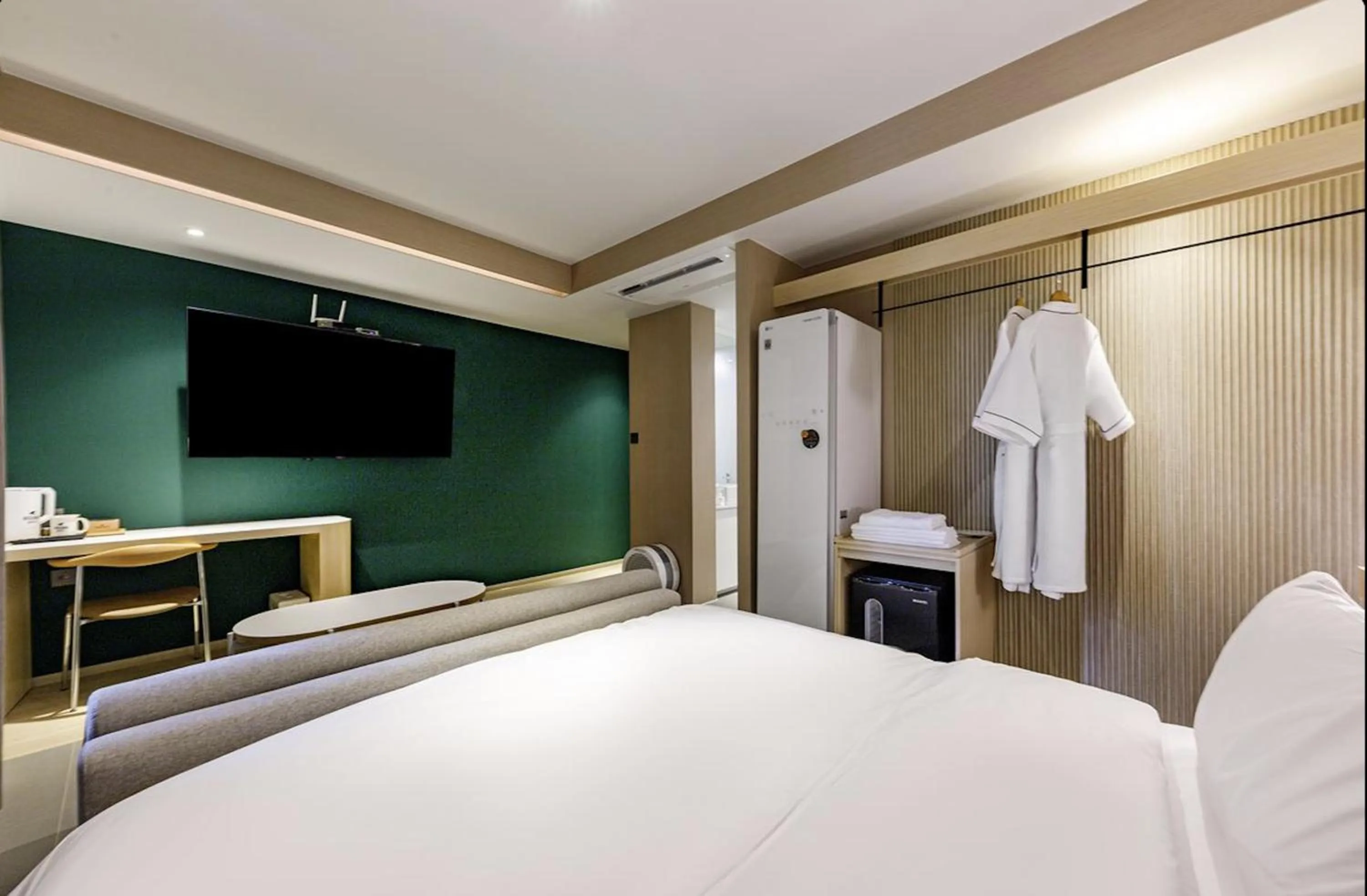 Bed in Daegu Hound Hotel Dongchon Amusement Park