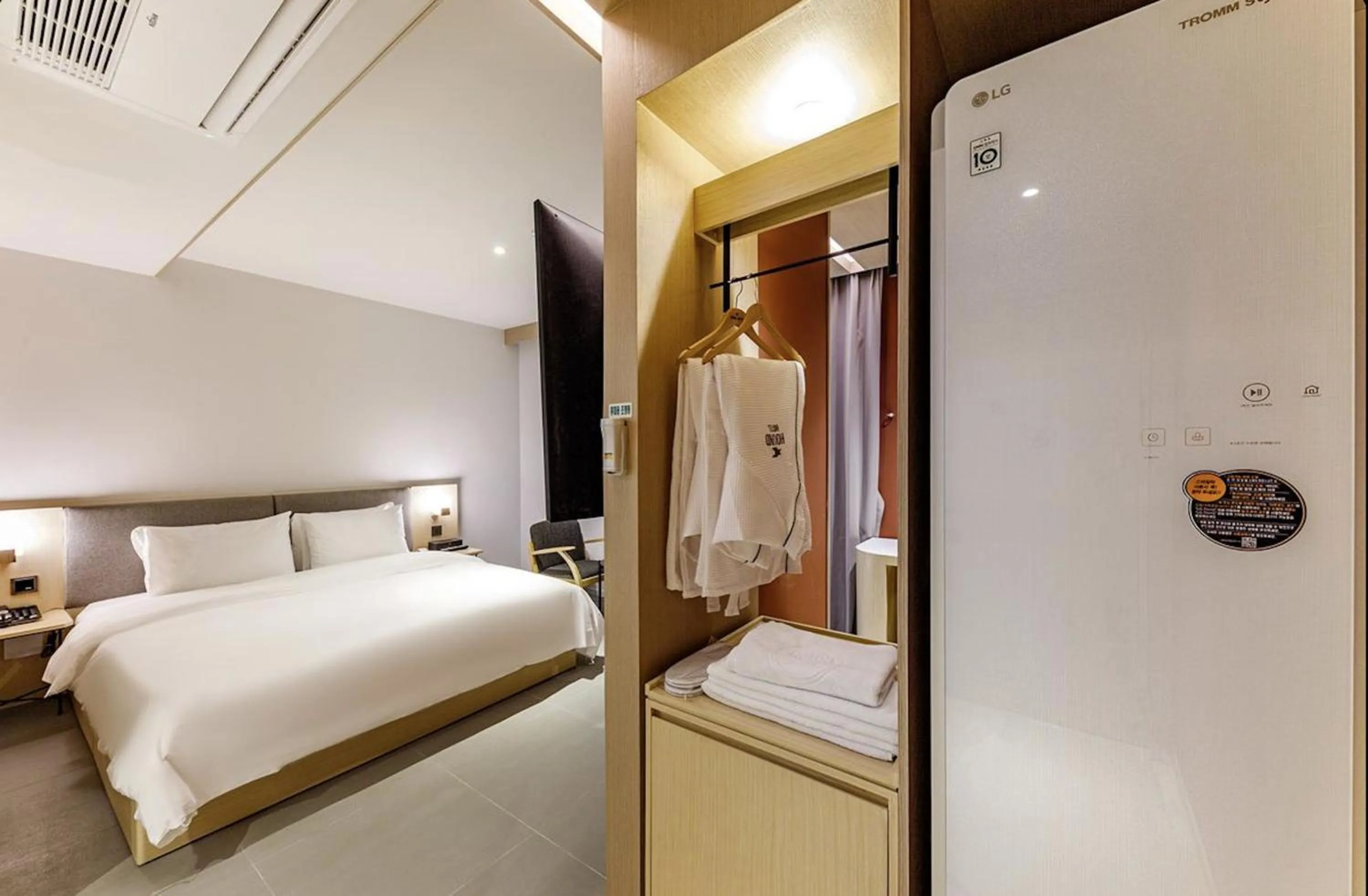 Bed in Daegu Hound Hotel Dongchon Amusement Park