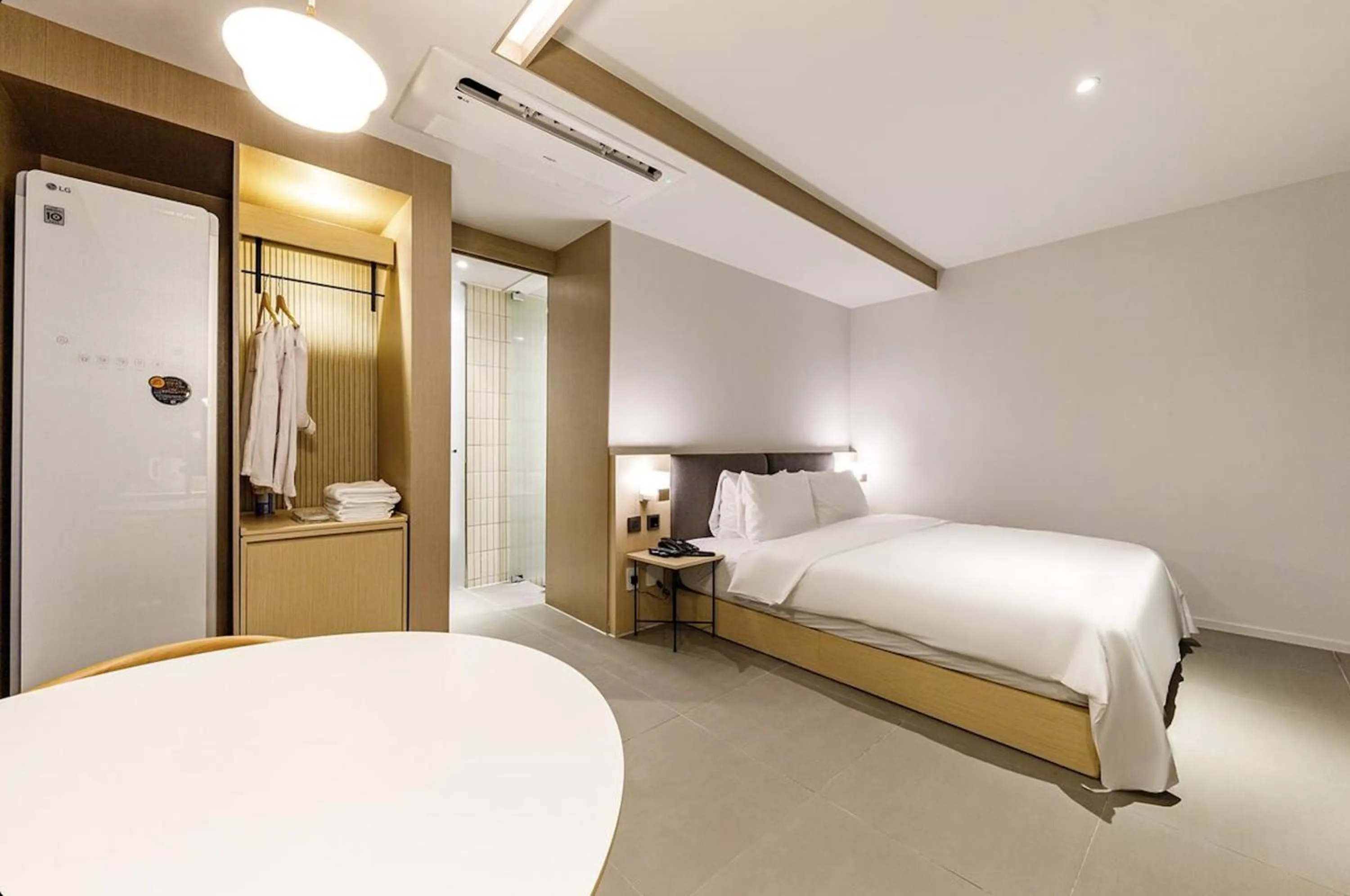 Bed in Daegu Hound Hotel Dongchon Amusement Park