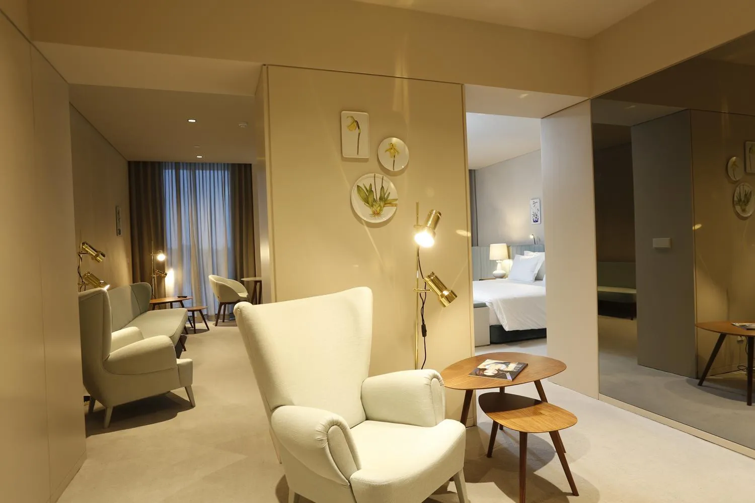 Seating area, Bed in Montebelo Vista Alegre Ílhavo Hotel