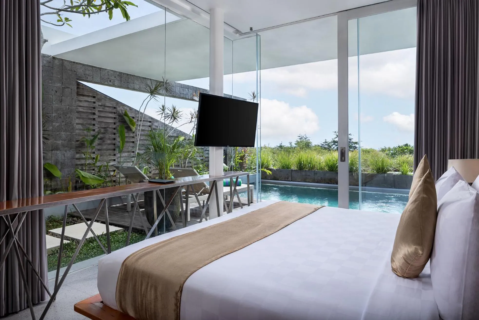 Bedroom, Bed in Hideaway Villas Bali - Uluwatu by Kanaan Hospitality