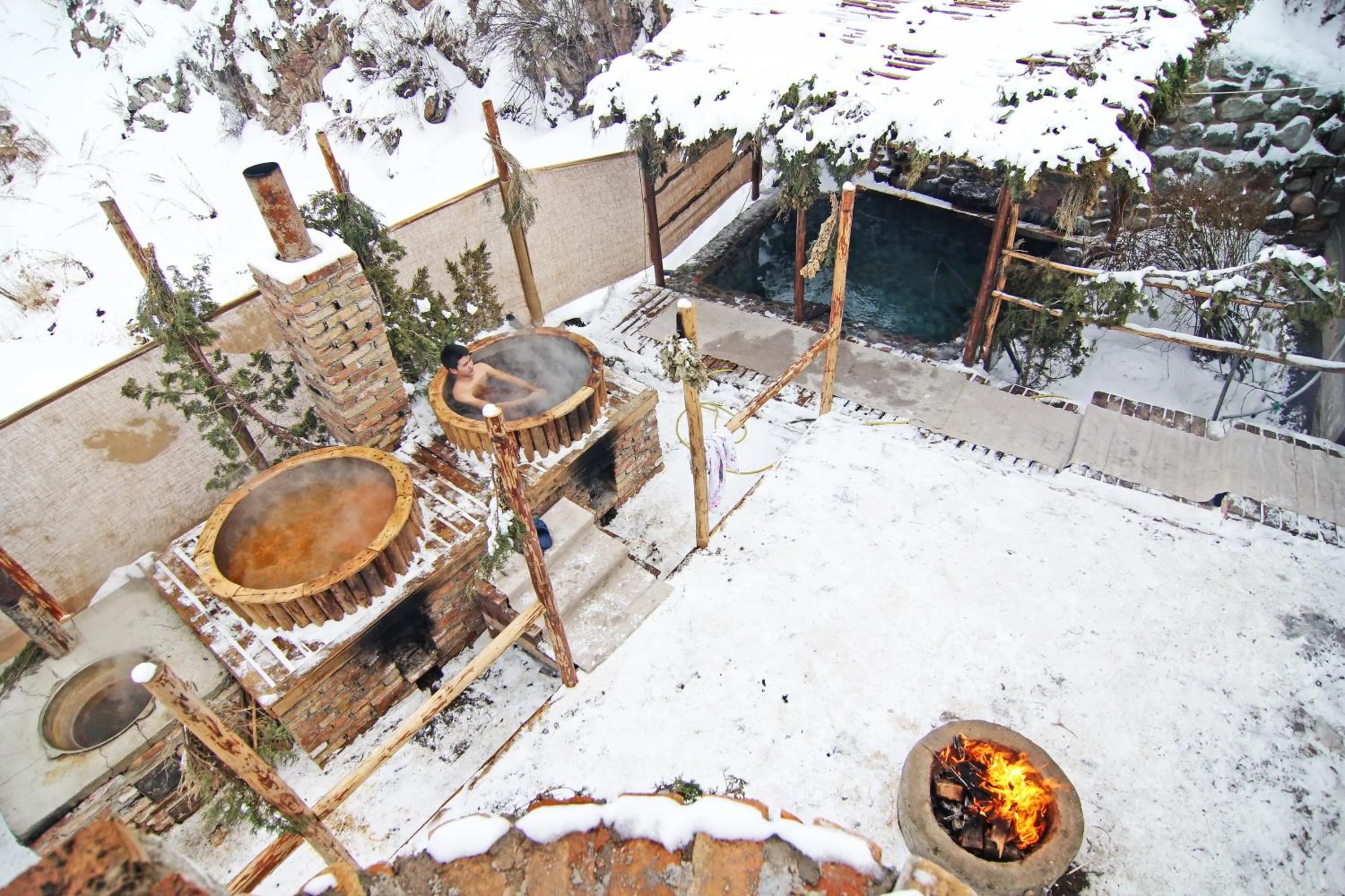 Sauna in Eco Resort Kara Bulak