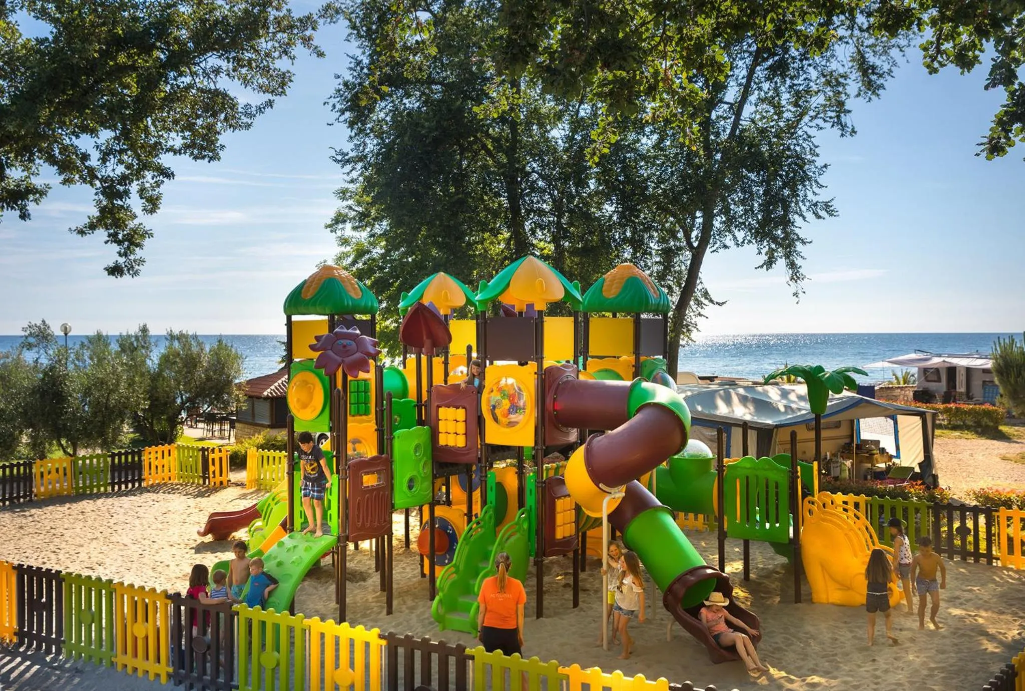 Children play ground in Aminess Maravea Camping Resort Holiday Homes - Premium