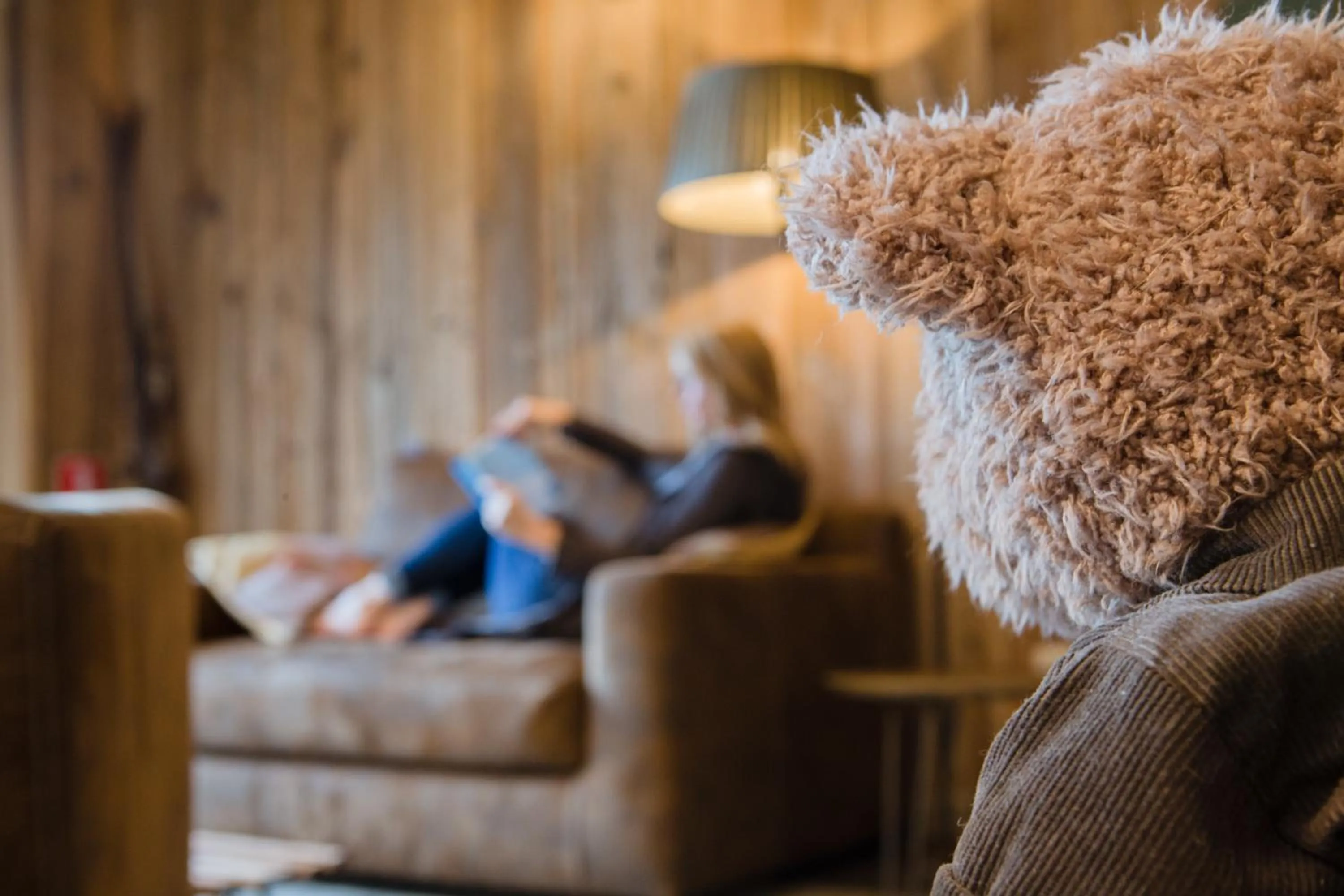 Lounge or bar in La Couette de l'Ours