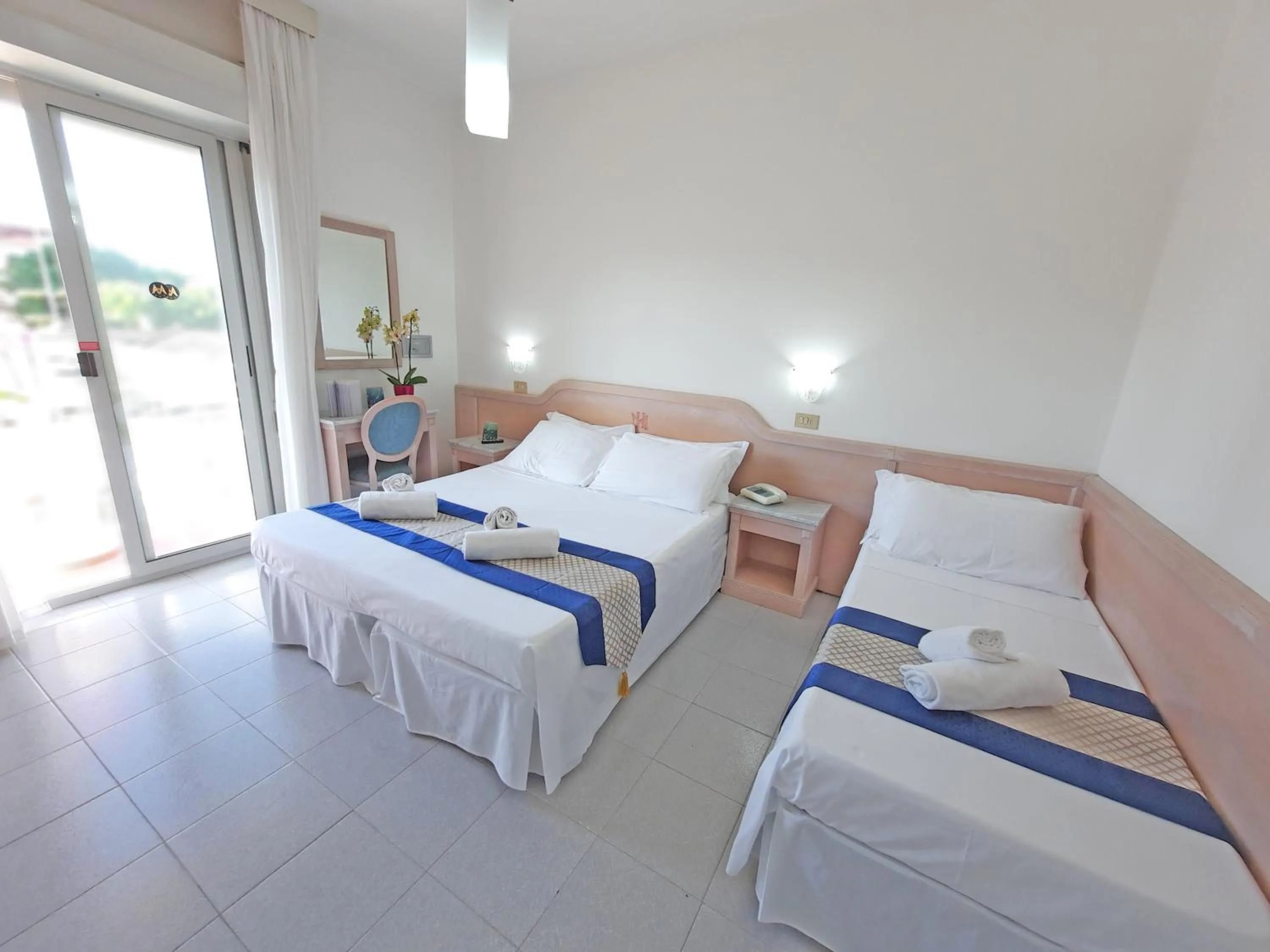 Bed in Hotel Margherita